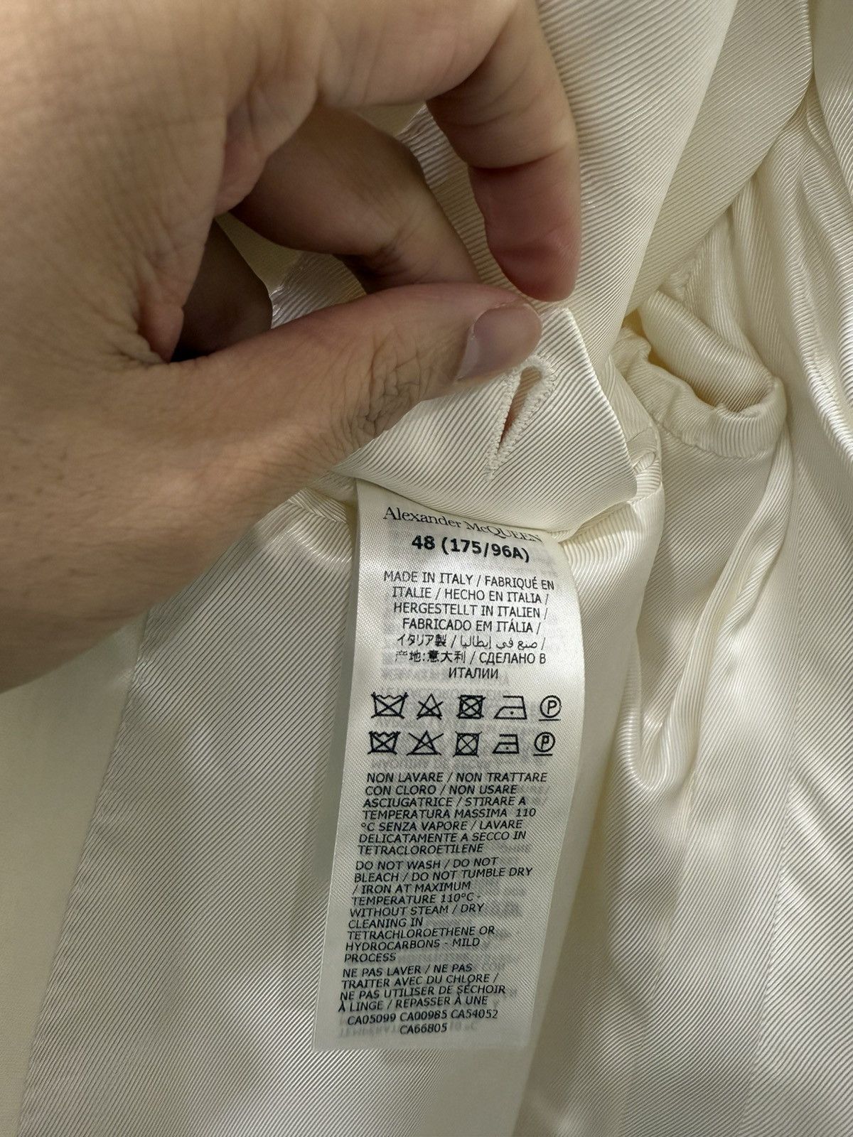 Alexander McQueen Alexander McQueen ivory wool blazer jacket 48 Size 48R - 8 Thumbnail