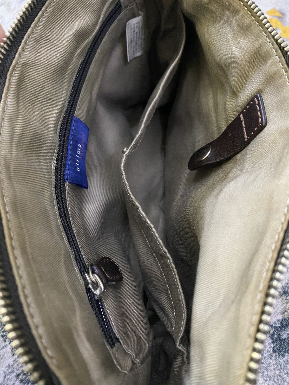 Japanese Brand × Leather × Vintage Vintage Ace Co. Ltd Leather Cluth Bag Size ONE SIZE - 12 Thumbnail