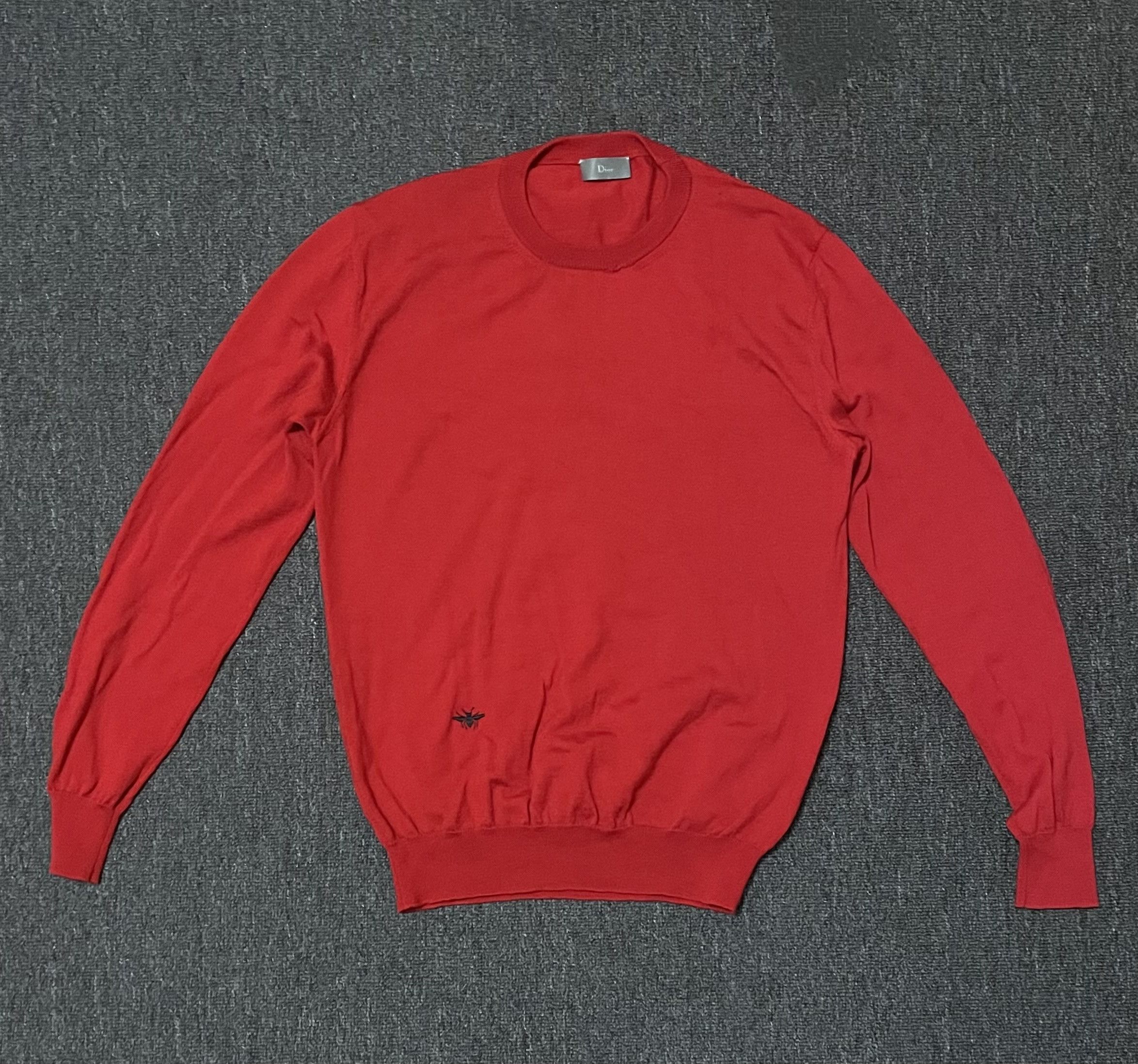 Dior DIOR red wool sweater, size M Size US M / EU 48-50 / 2 - 1 Thumbnail