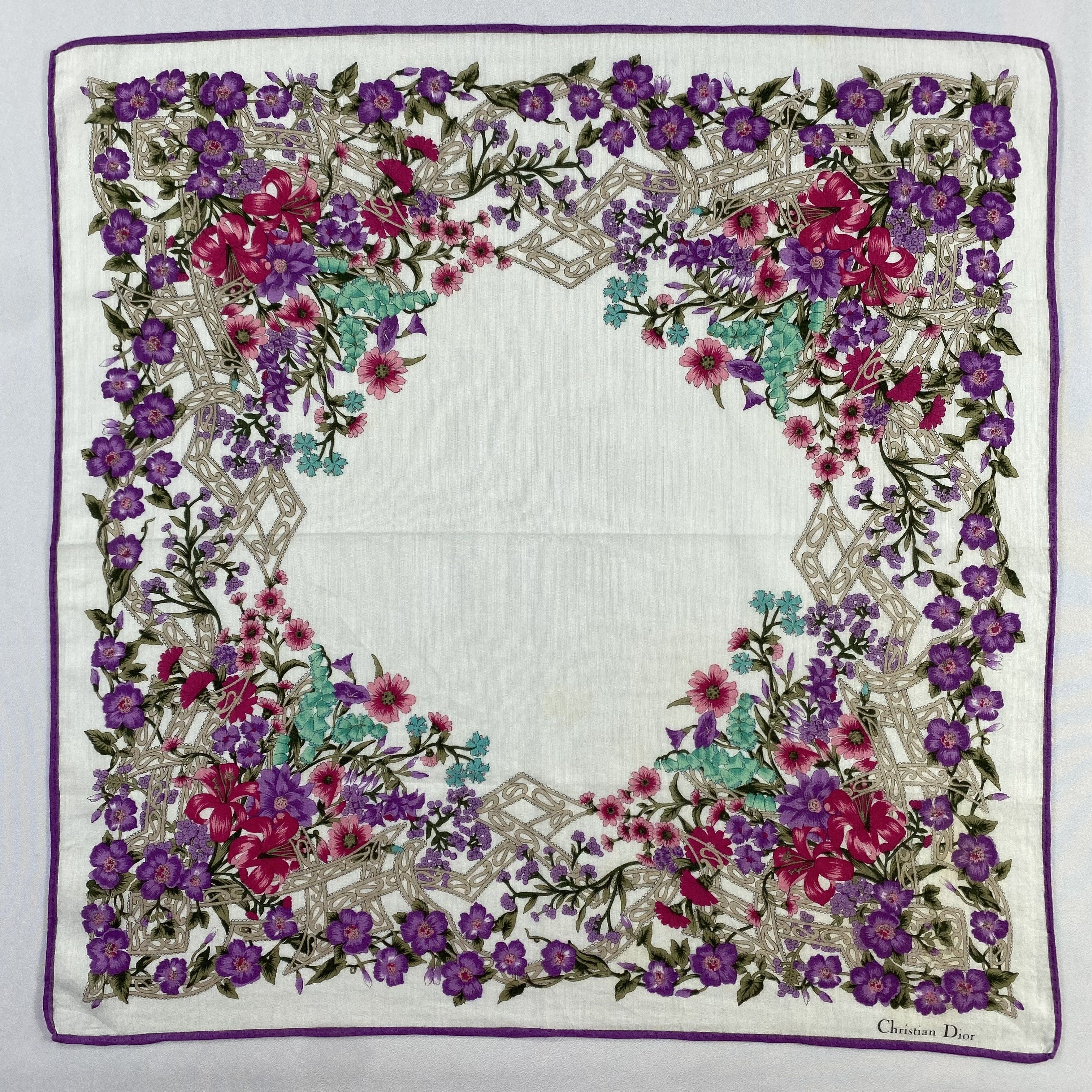 Vintage Christian Dior Monsieur Handkerchief / Neckerchief-P704 Size ONE SIZE - 1 Thumbnail