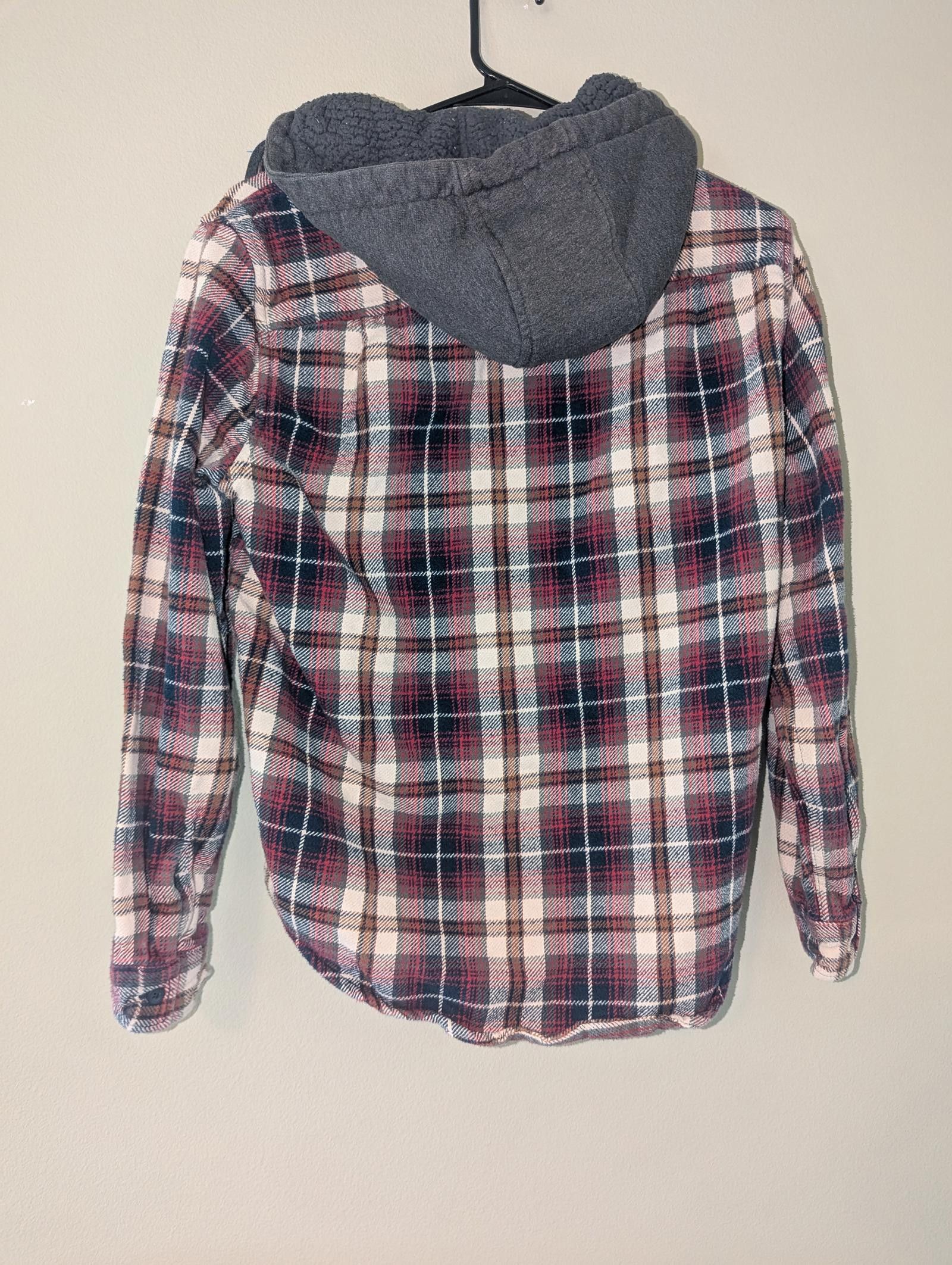 American Eagle Outfitters Vintage American Eagle Hooded Plaid Flannel Shirt - Size S Size US S / EU 44-46 / 1 - 7 Thumbnail