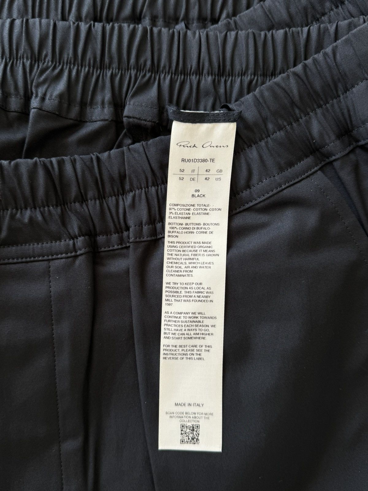 Rick Owens RICK OWENS TE COTTON PANTS / SS24 LIDO Size US 36 / EU 52 - 21 Thumbnail