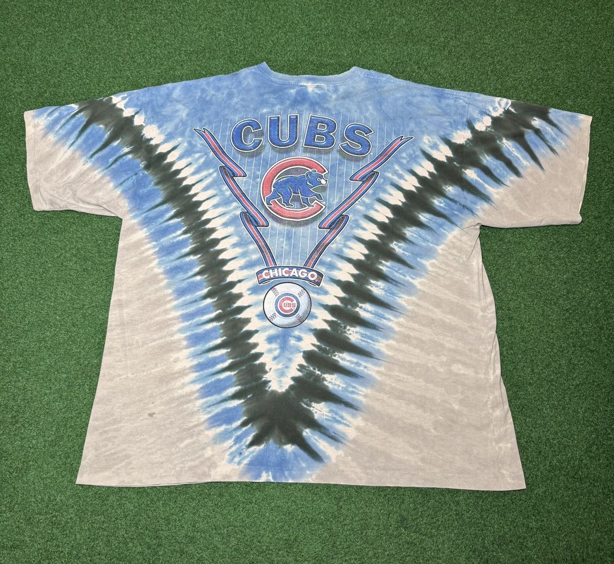 Liquid Blue Vintage 90s Chicago Cubs Retro Tie Dye T Shirt Size US XXL / EU 58 / 5 - 3 Thumbnail