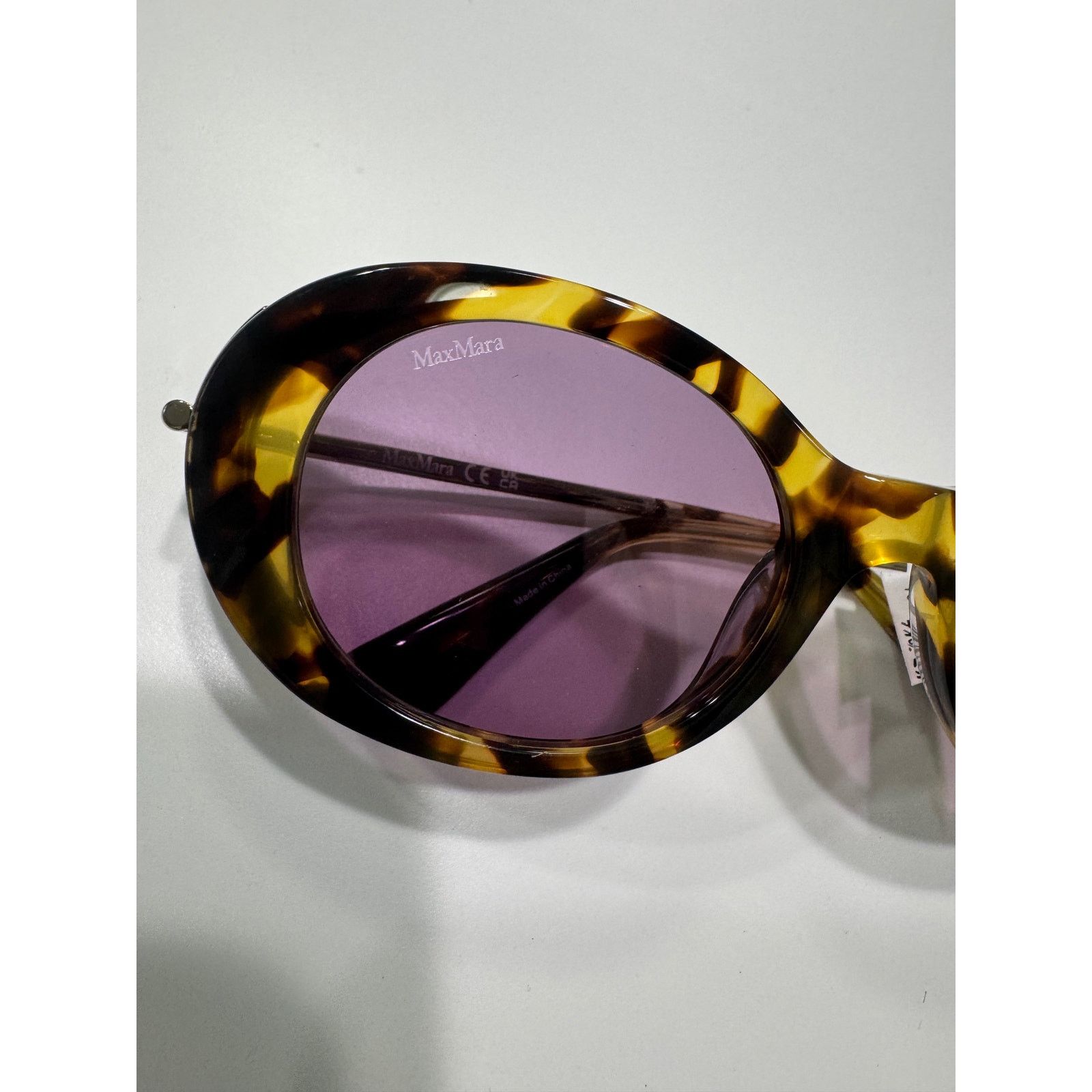 Max Mara Max Mara 51MM Oval Sunglasses Size ONE SIZE - 3 Thumbnail
