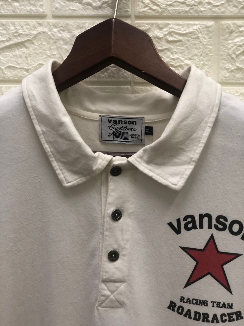 Vintage Vanson Leathers VANSON COTTON PRINTED POLOS Size US XL / EU 56 / 4 - 6 Thumbnail