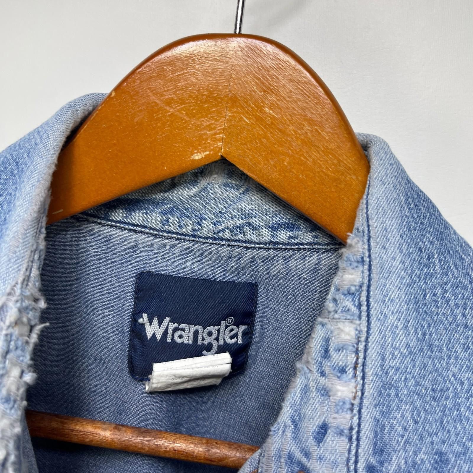 Wrangler Vintage 90s Wrangler Pearl Up Long Sleeve Shirt 17x33 XL Size US XL / EU 56 / 4 - 6 Thumbnail