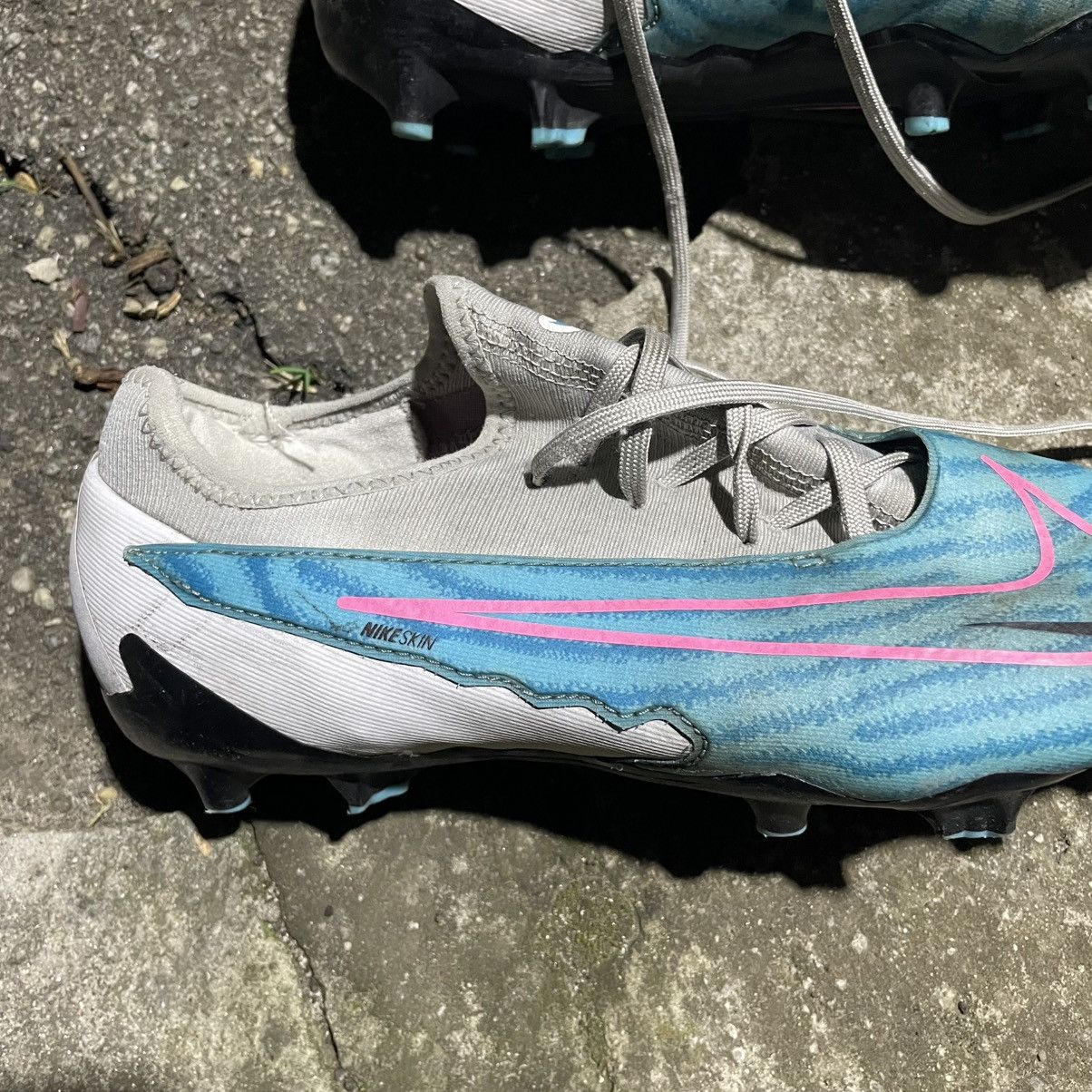 Pro Player Nike Gripknit Phantom Gx Elite Fg Light Blue White boots pro Size US 6.5 / EU 39-40 - 4 Thumbnail