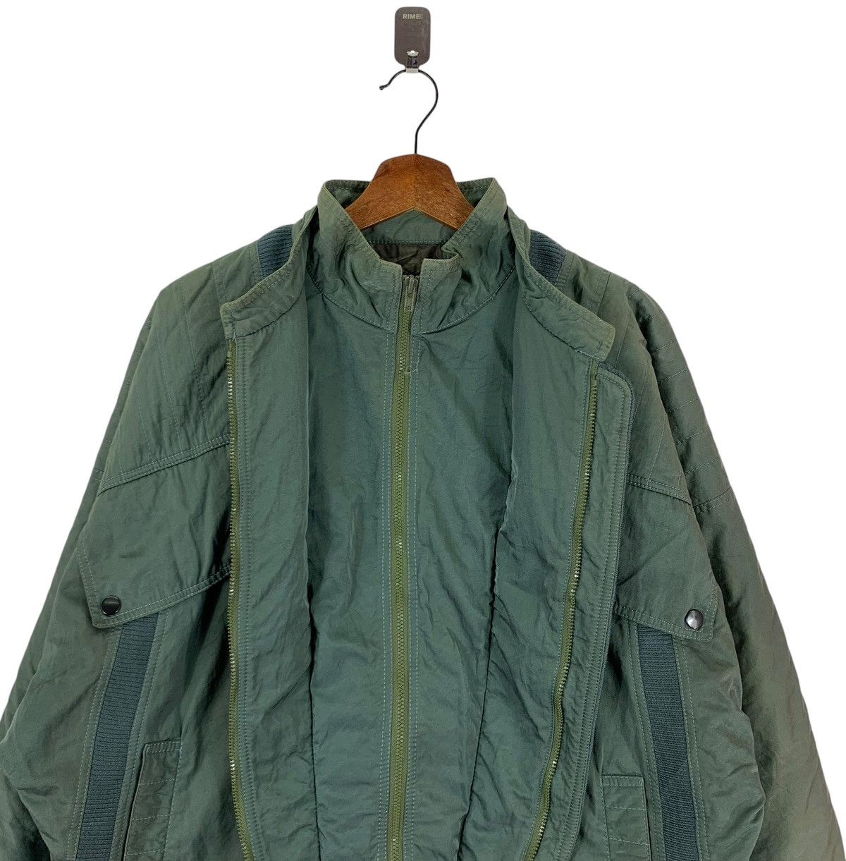 Issey Miyake × Japanese Brand × Vintage VINTAGE SUN PHORIKA DOUBLE ZIPPER BOMBER NYLON JACKET Size US L / EU 52-54 / 3 - 5 Thumbnail