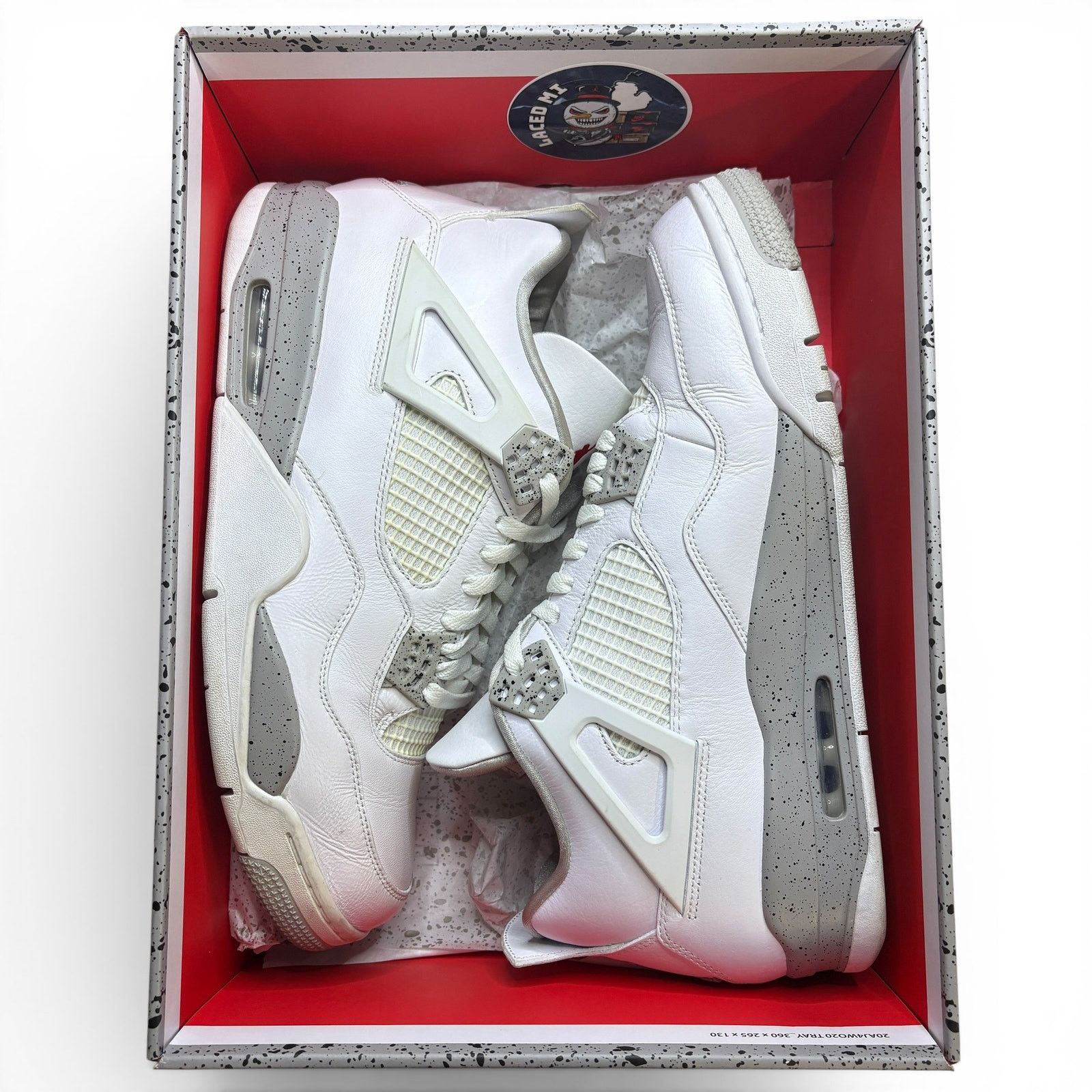 Jordan Brand Size 13 - Jordan 4 Retro "White Oreo" Sneakers Size US 13 / EU 46 - 1 Thumbnail