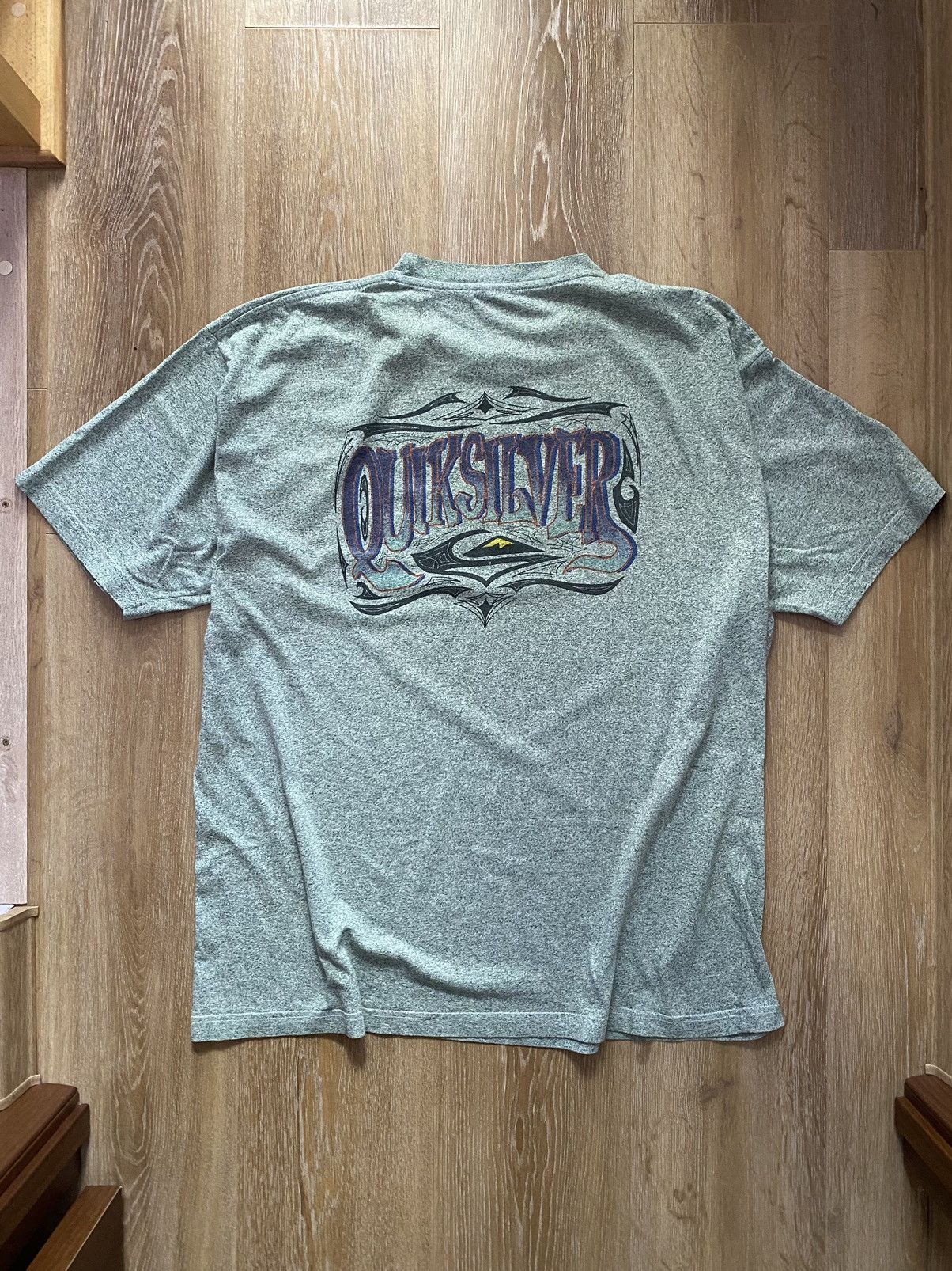 Quicksilver Vintage 90s Vintage Quicksilver t shirt big logo Size US XL / EU 56 / 4 - 1 Thumbnail