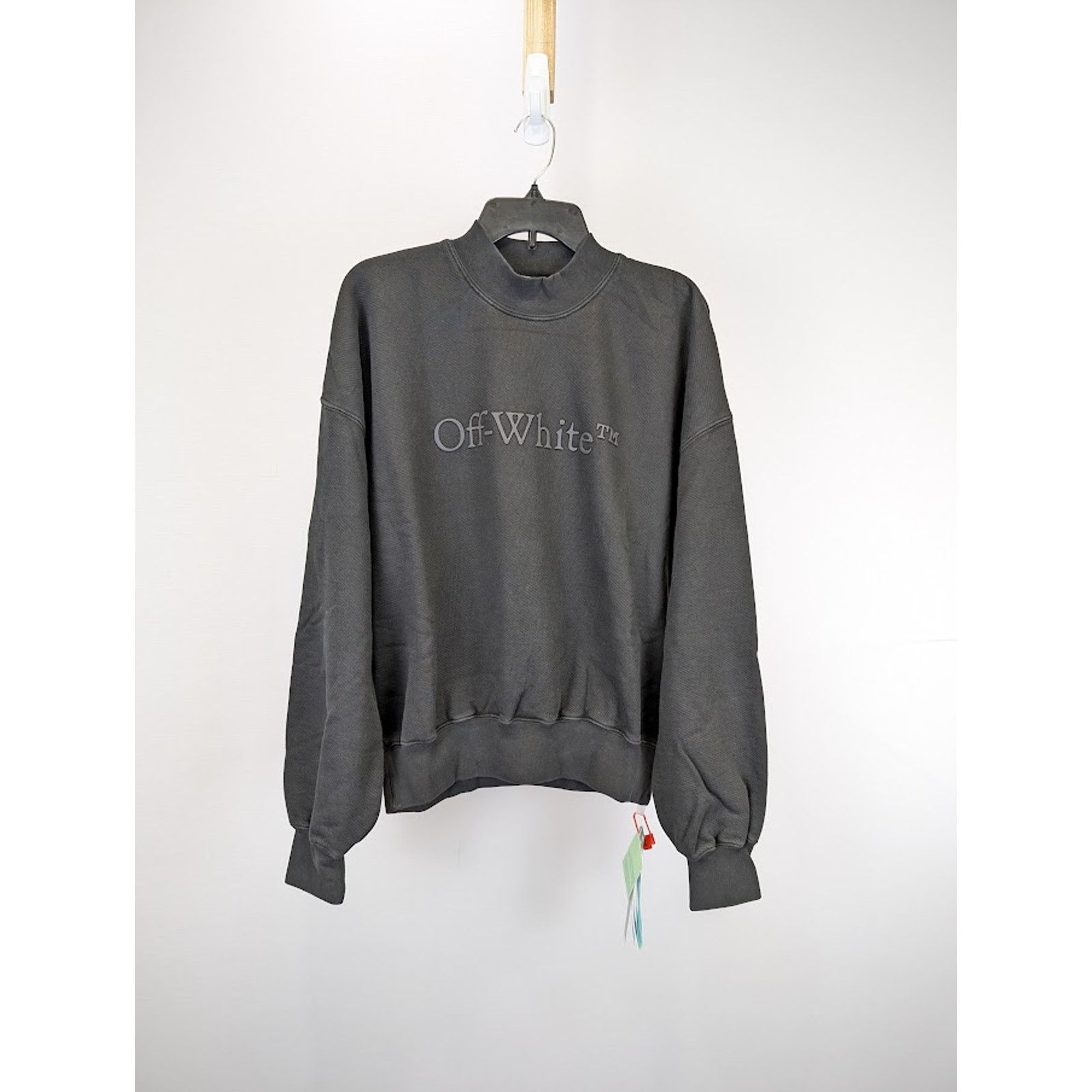 Off-White o1rshd1 Bookish Laund Boxy Crewneck in Black Size US XXL / EU 58 / 5 - 3 Thumbnail