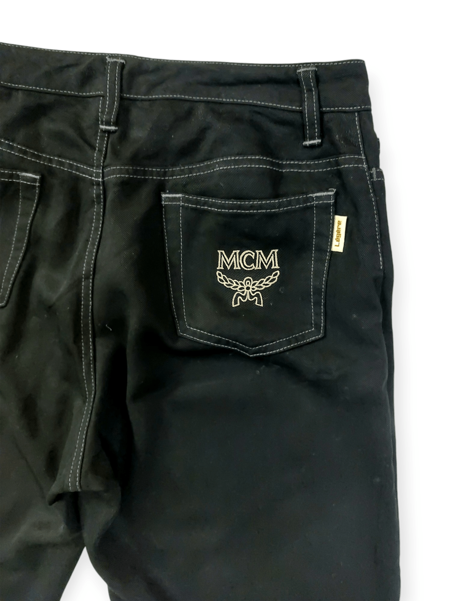 MCM Embroidered Logo MCM Cupra Pants Japan Made Size 26" / US 2 / IT 38 - 10 Thumbnail