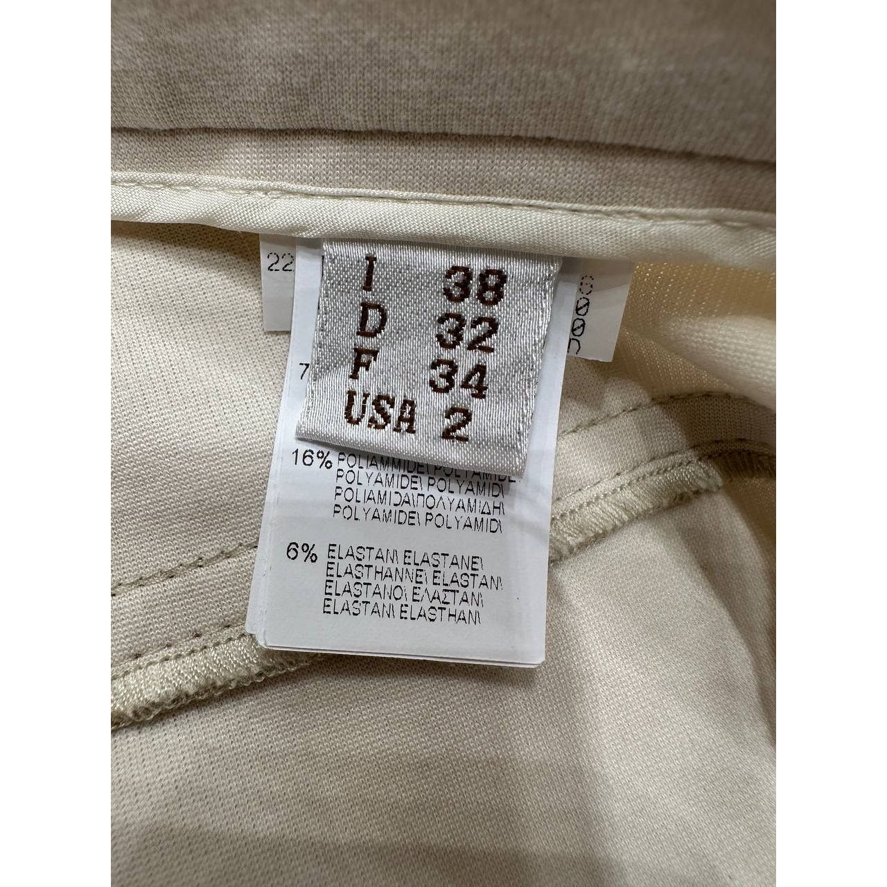 Brunello Cucinelli Brunello Cucinelli Ecru Cotton Pants Size 38 Size 25" / US 0 / IT 36 - 7 Thumbnail
