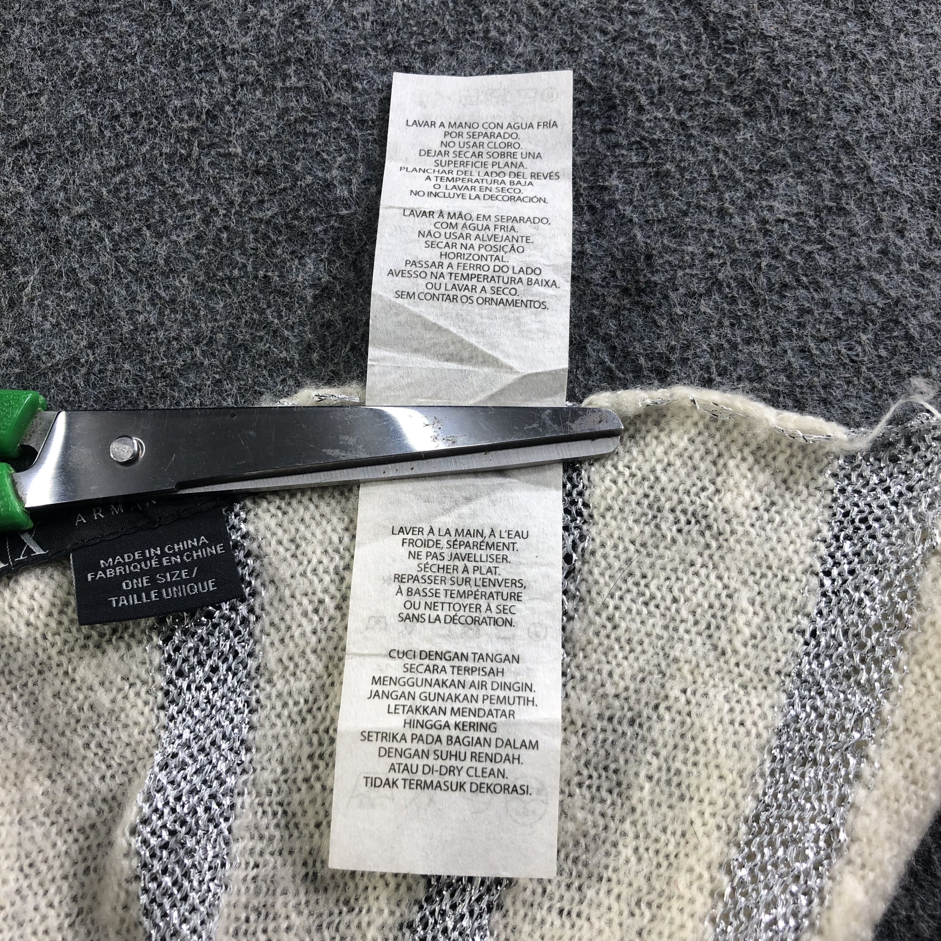 Armani Exchange Armani Exchange Wool Scarf Muffler V1942 Size ONE SIZE - 7 Thumbnail