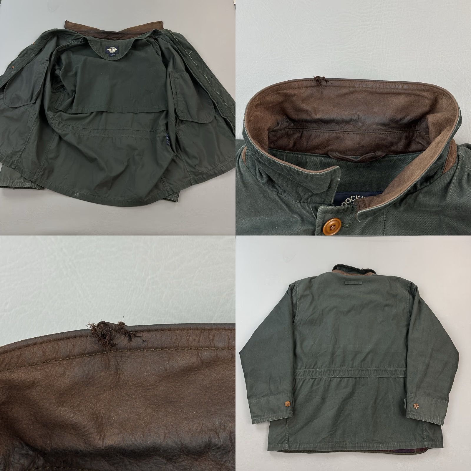 Dockers VINTAGE Dockers Levis Chore Jacket Mens XL Green Plaid Wool Lined Barn Coat Jacket Size US XL / EU 56 / 4 - 8 Thumbnail