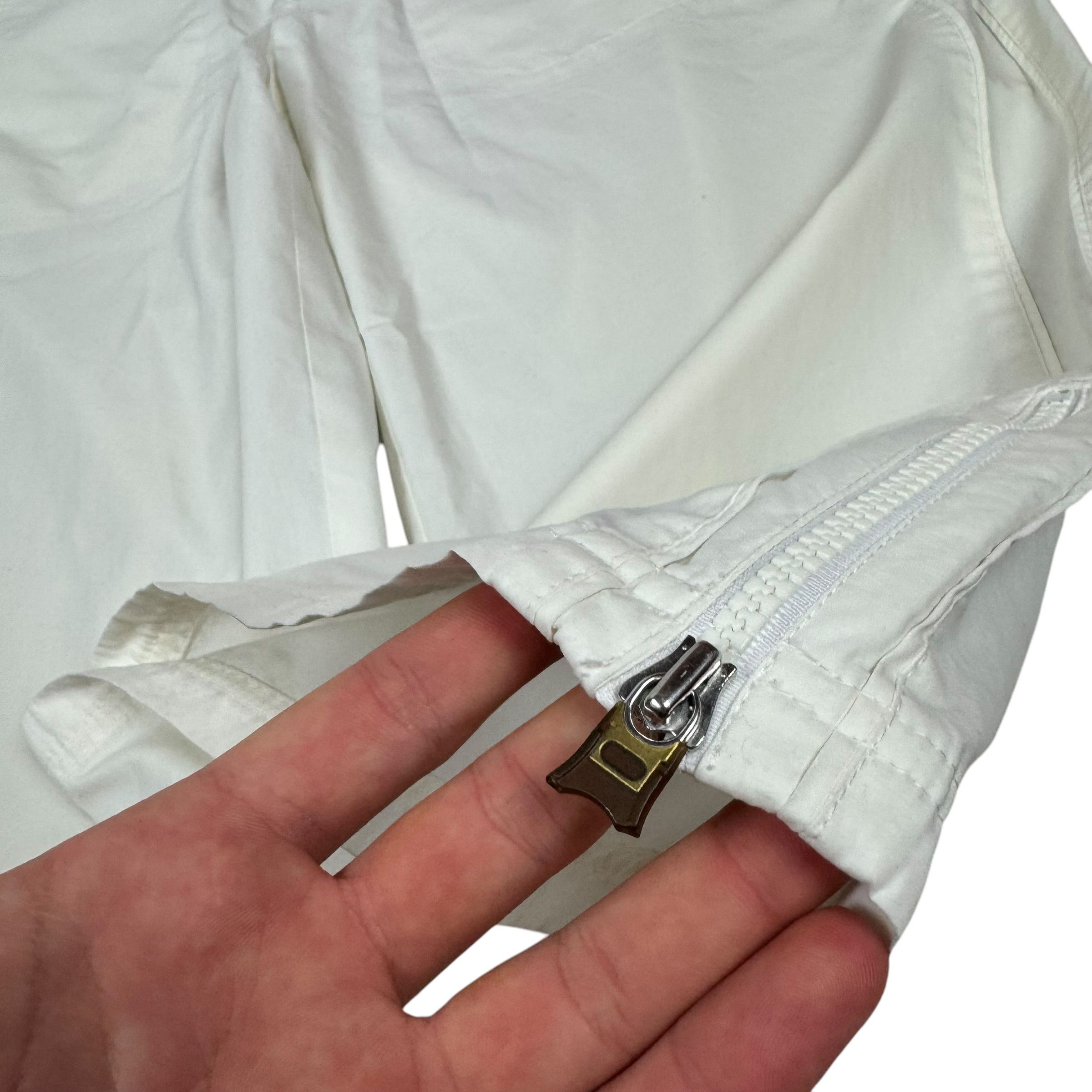 Nike × Vintage Nike Men's White Swoosh Pockets Athletic Sports Shorts Large Size US 30 / EU 46 - 5 Thumbnail