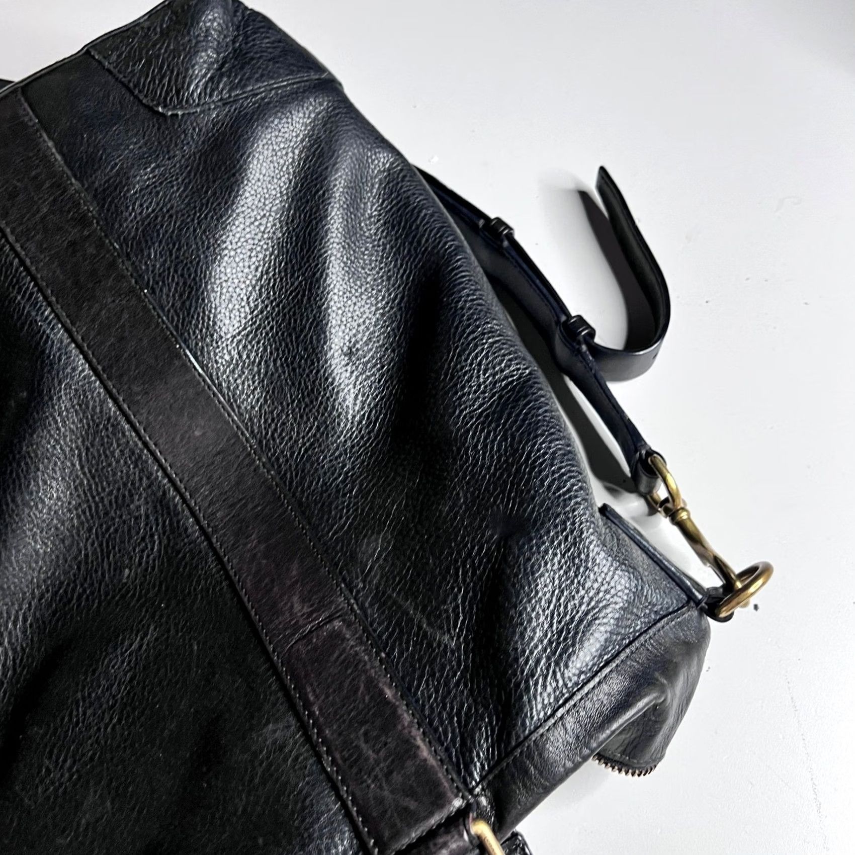 Coach Coach Bleecker Legacy Business Tote Black Leather Crossbody Bag 70477 Womens Size ONE SIZE - 5 Thumbnail
