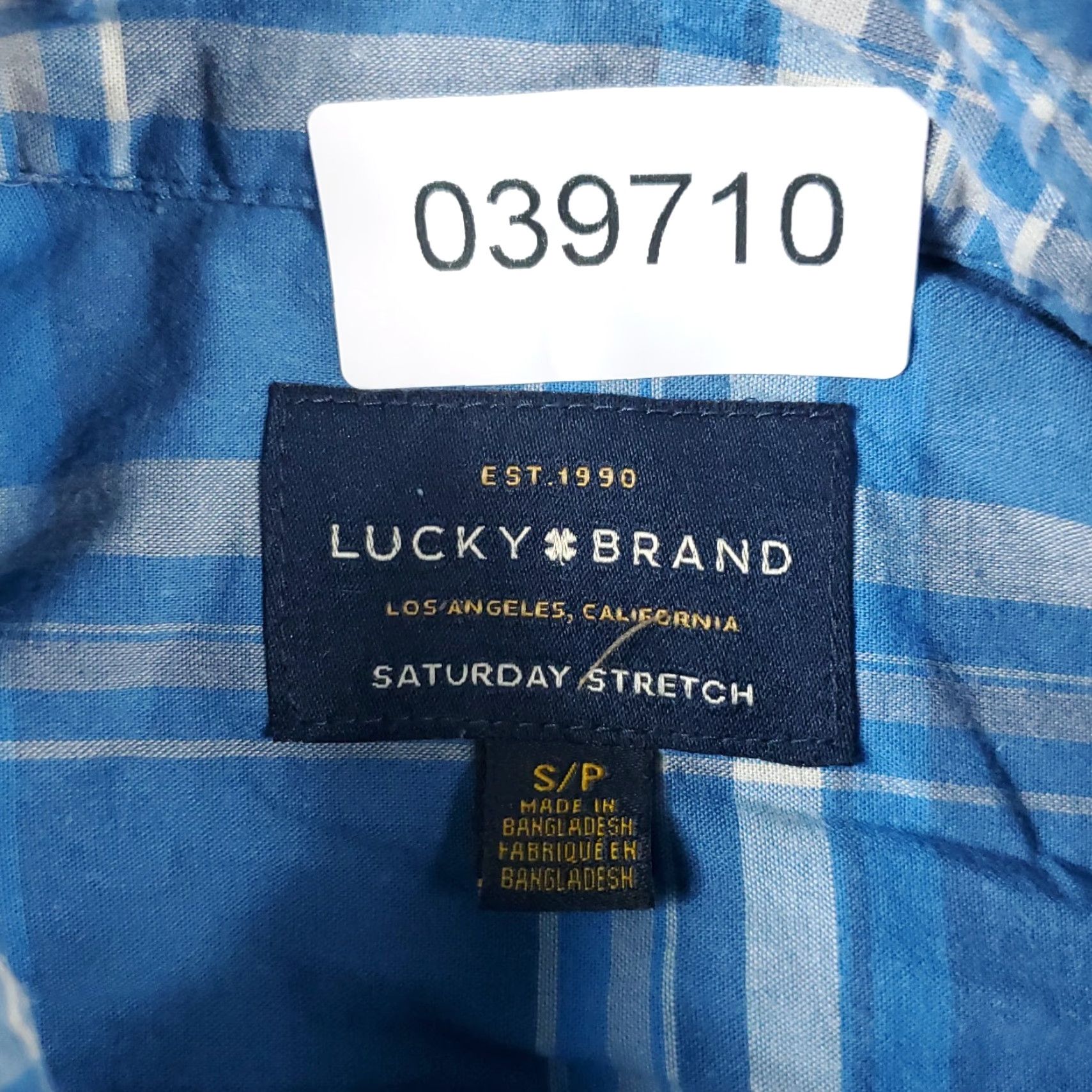 Lucky Brand Lucky Brand Shirt Mens Small Blue Plaid Button-Up Long Sleeve Casual Classic Sportswear Adult Small Blue Men Size US S / EU 44-46 / 1 - 6 Thumbnail