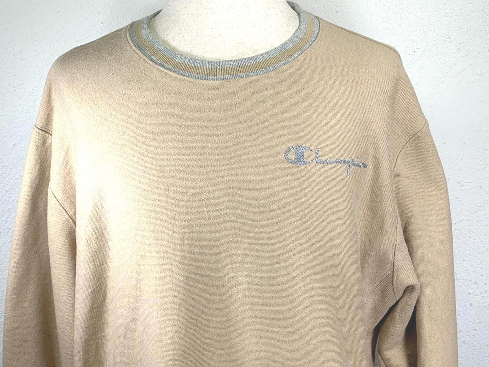 Champion Champion Men's L Brown Logo Reverse Weave Heavy Sweatshirt Size US L / EU 52-54 / 3 - 2 Thumbnail