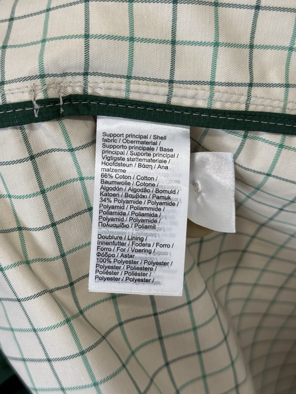 Lacoste Lacoste Trench Coat Jacket Womens Checked size 38 Size XS / US 0-2 / IT 36-38 - 22 Thumbnail