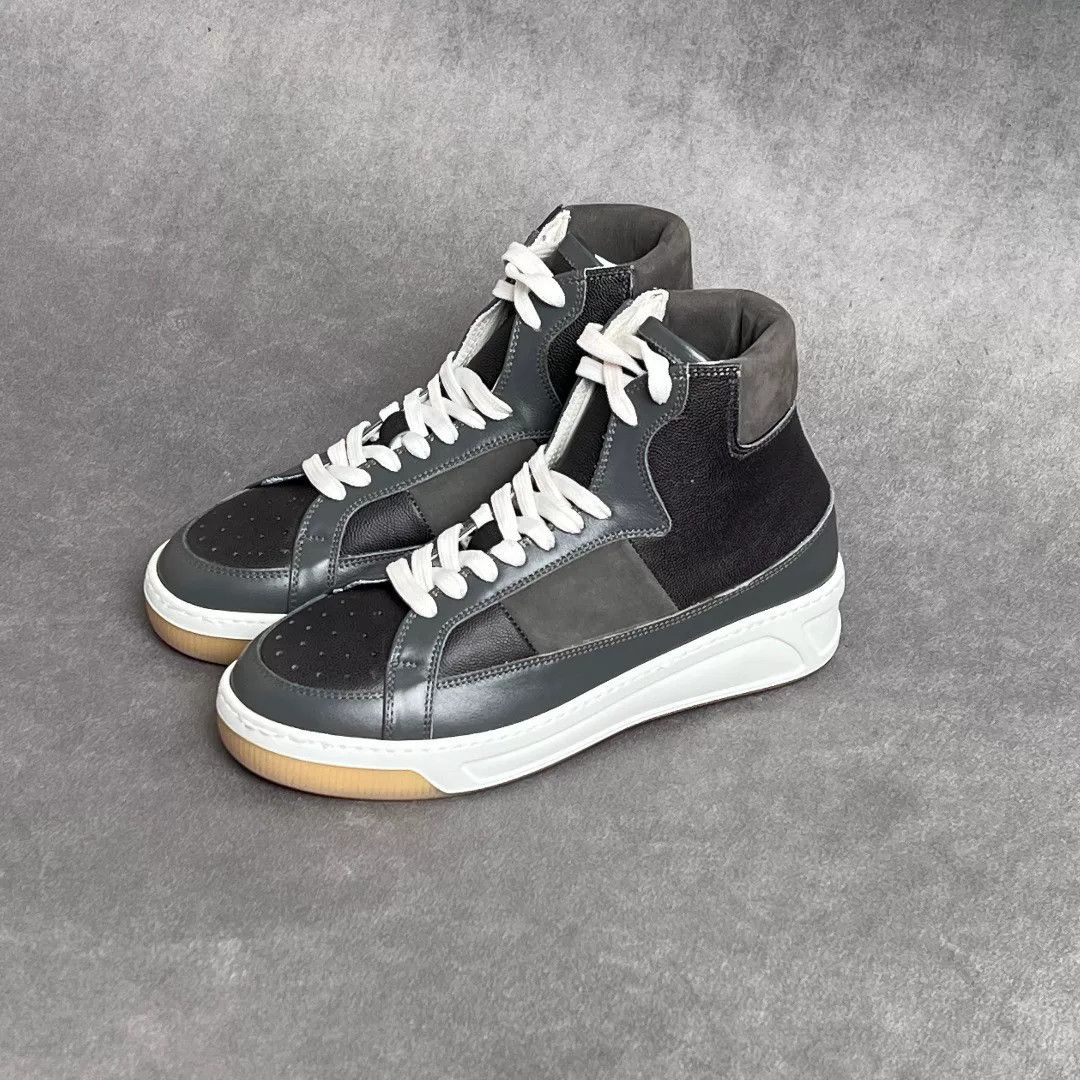 Kiton Kiton Leather Multi Hitop Sneakers 9.5 Men Size US 9.5 / EU 42-43 - 1 Thumbnail