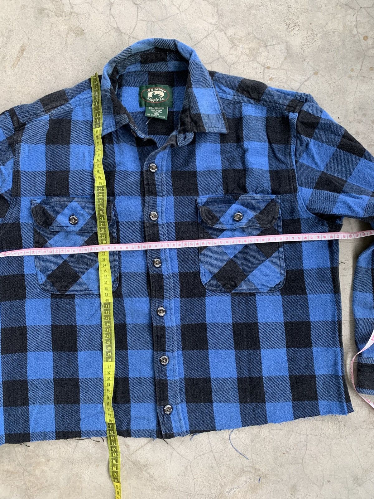 Vintage Cropped button up shirt double pocket S&S boxy Size US L / EU 52-54 / 3 - 7 Thumbnail