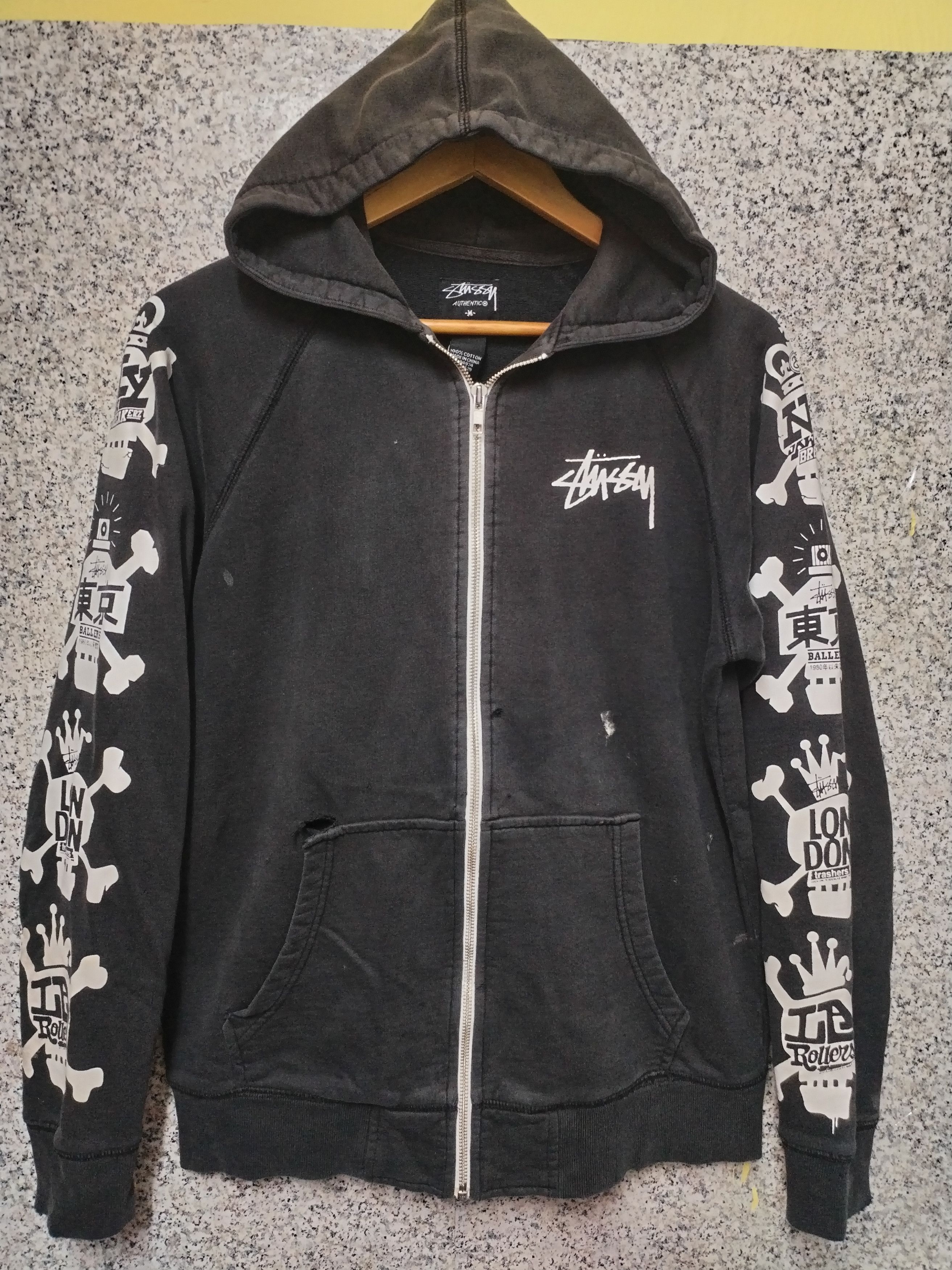 Stussy Stussy x Union 30th Anniversary Zip Poncho Hoodie | Grailed