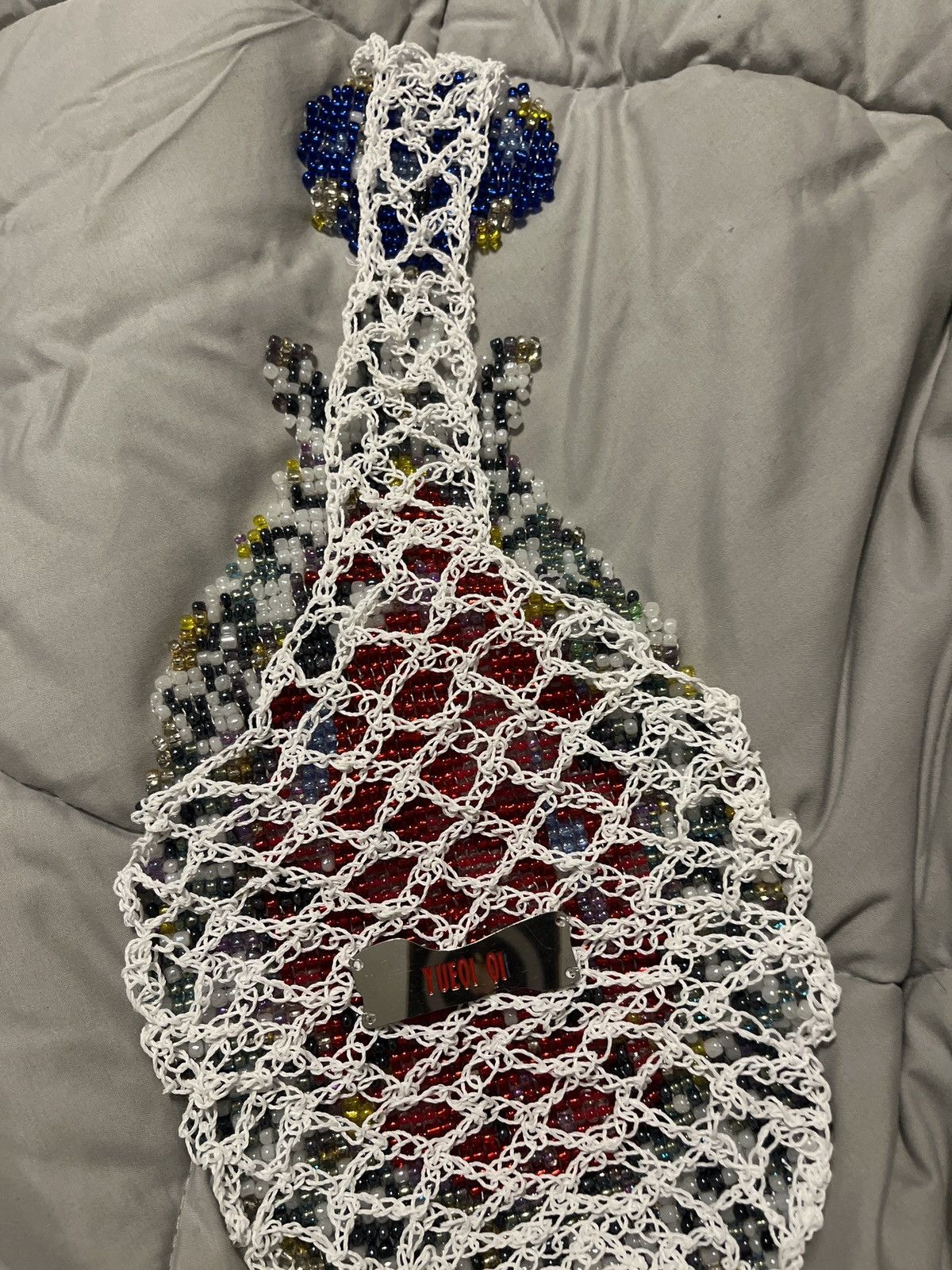 Vintage Yueqi Wi netted beaded bag. Authentic. Rare. Size ONE SIZE - 4 Thumbnail