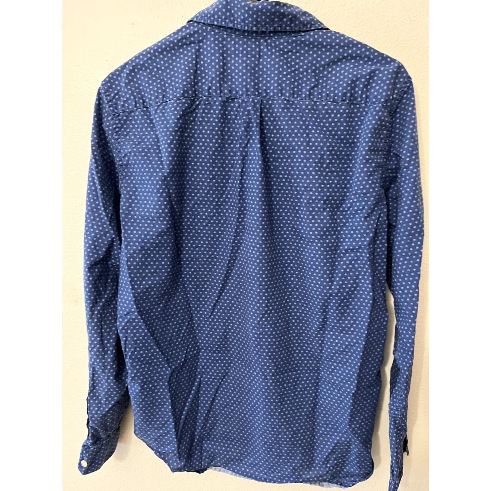 Gap VINTAGE Gap Polka Dot Long Sleeve Button-Up Shirt Adult Small Blue Casual Men’s Size US S / EU 44-46 / 1 - 3 Thumbnail