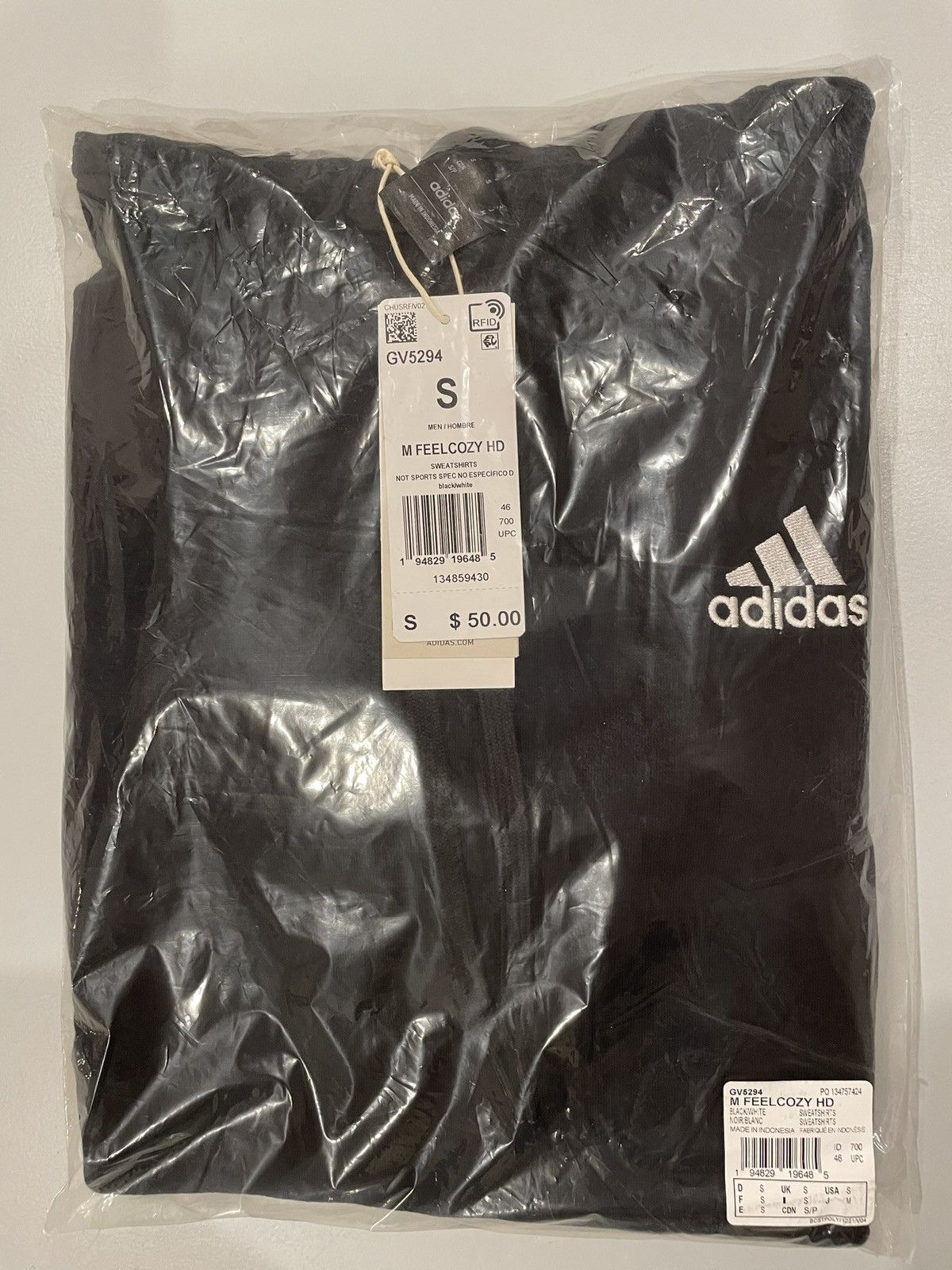 Adidas Adidas Black Hoodie Size US S / EU 44-46 / 1 - 5 Thumbnail