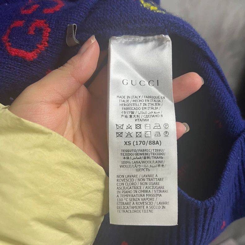 Gucci Gucci The latest blue animal letter pattern round-neck casu Size US XS / EU 42 / 0 - 4 Thumbnail