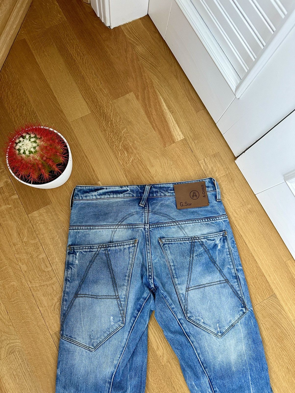 Faded Denim G-star Y2K Style Jeans