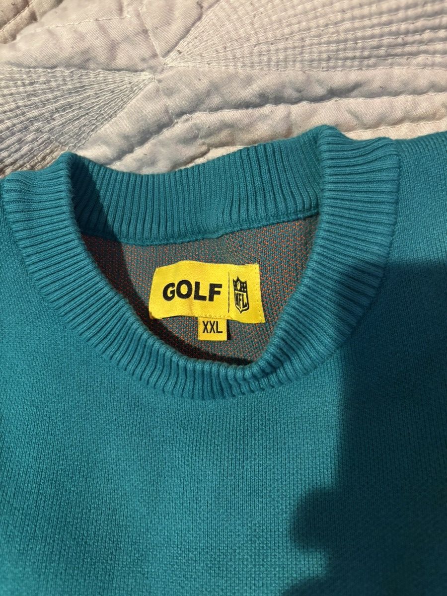 Golf Wang × NFL Dolphins Jacquard Sweater Size US XXL / EU 58 / 5 - 5 Thumbnail