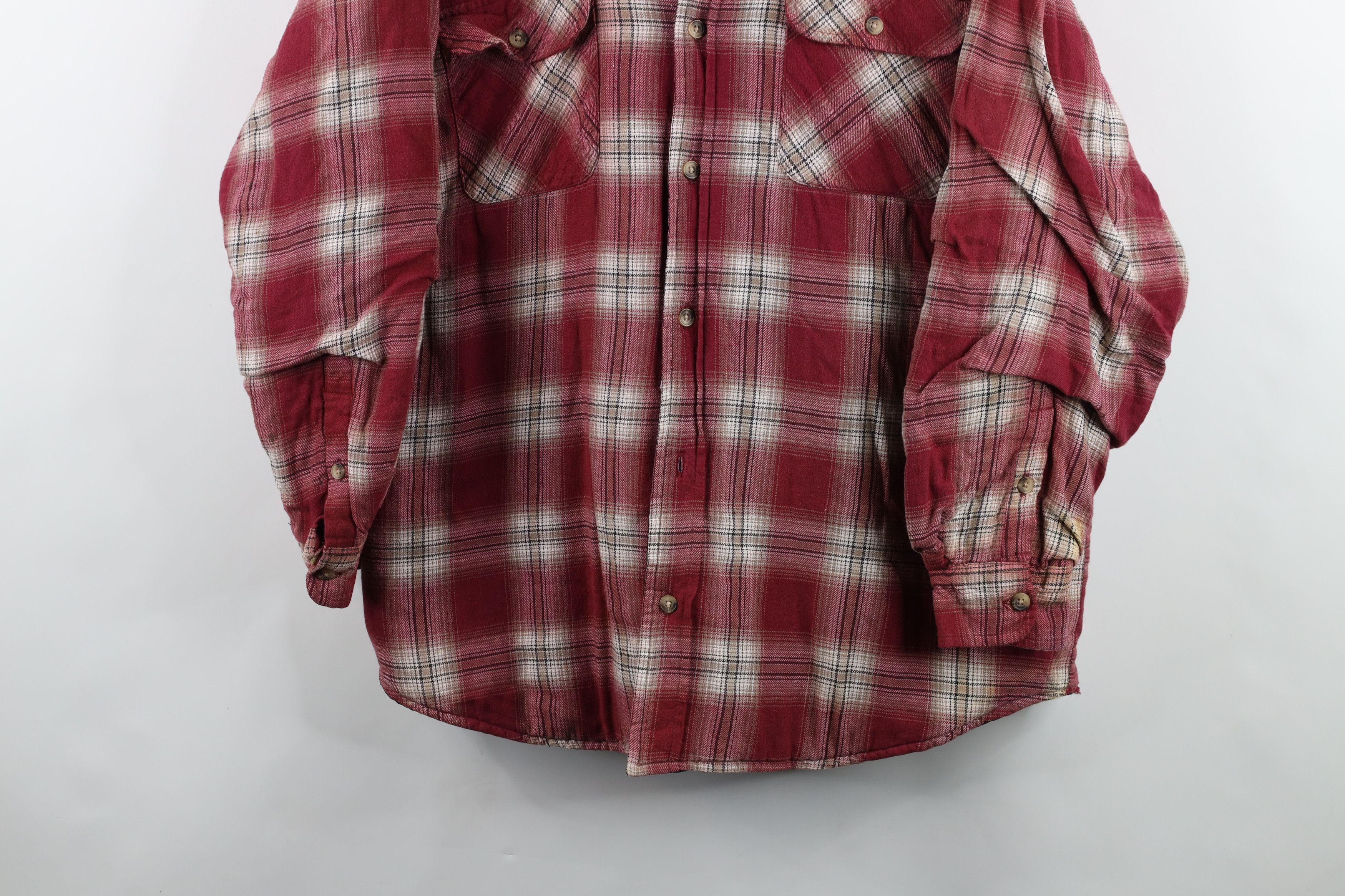 Vintage Vintage 90s Streetwear Flannel Shirt Jacket Jac Shirt Size US L / EU 52-54 / 3 - 3 Thumbnail