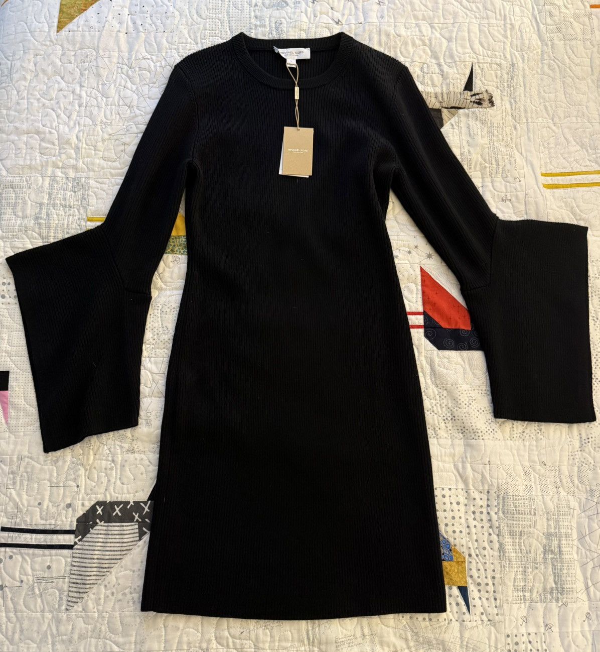 Michael Kors Michael Kors- Wool Blend Flare Sleeve Dress- L Size L / US 10 / IT 46 - 1 Thumbnail