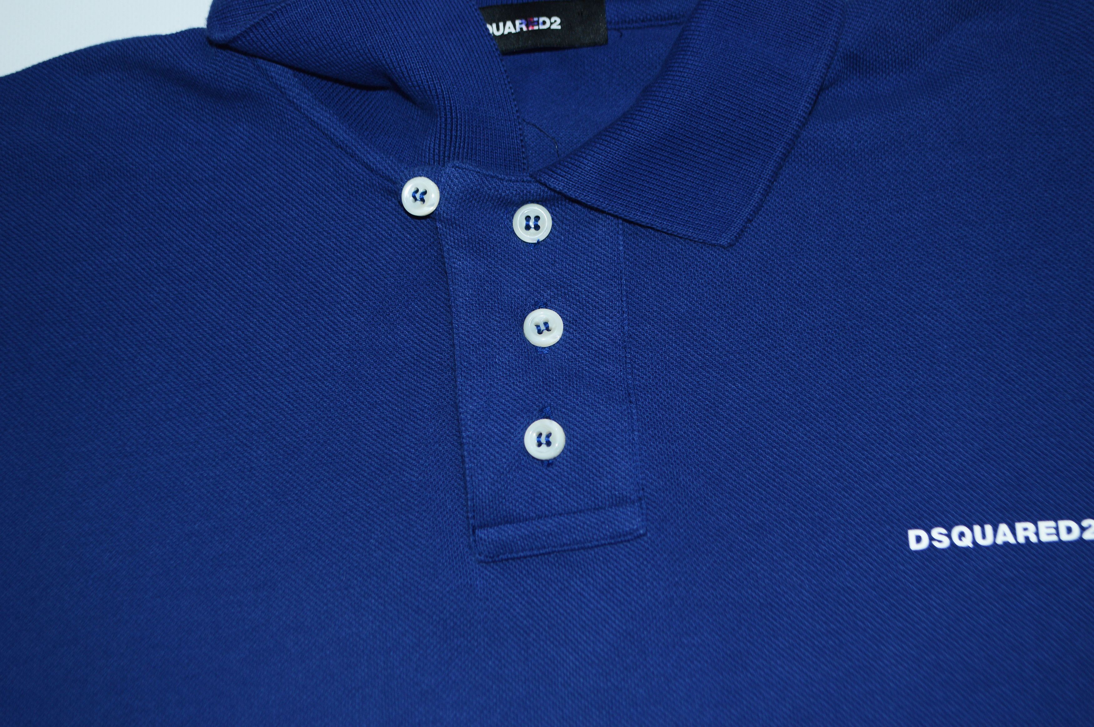 Dsquared2 Dsquared2 Blue Cotton Polo Shirt Size 48 Size US M / EU 48-50 / 2 - 4 Thumbnail