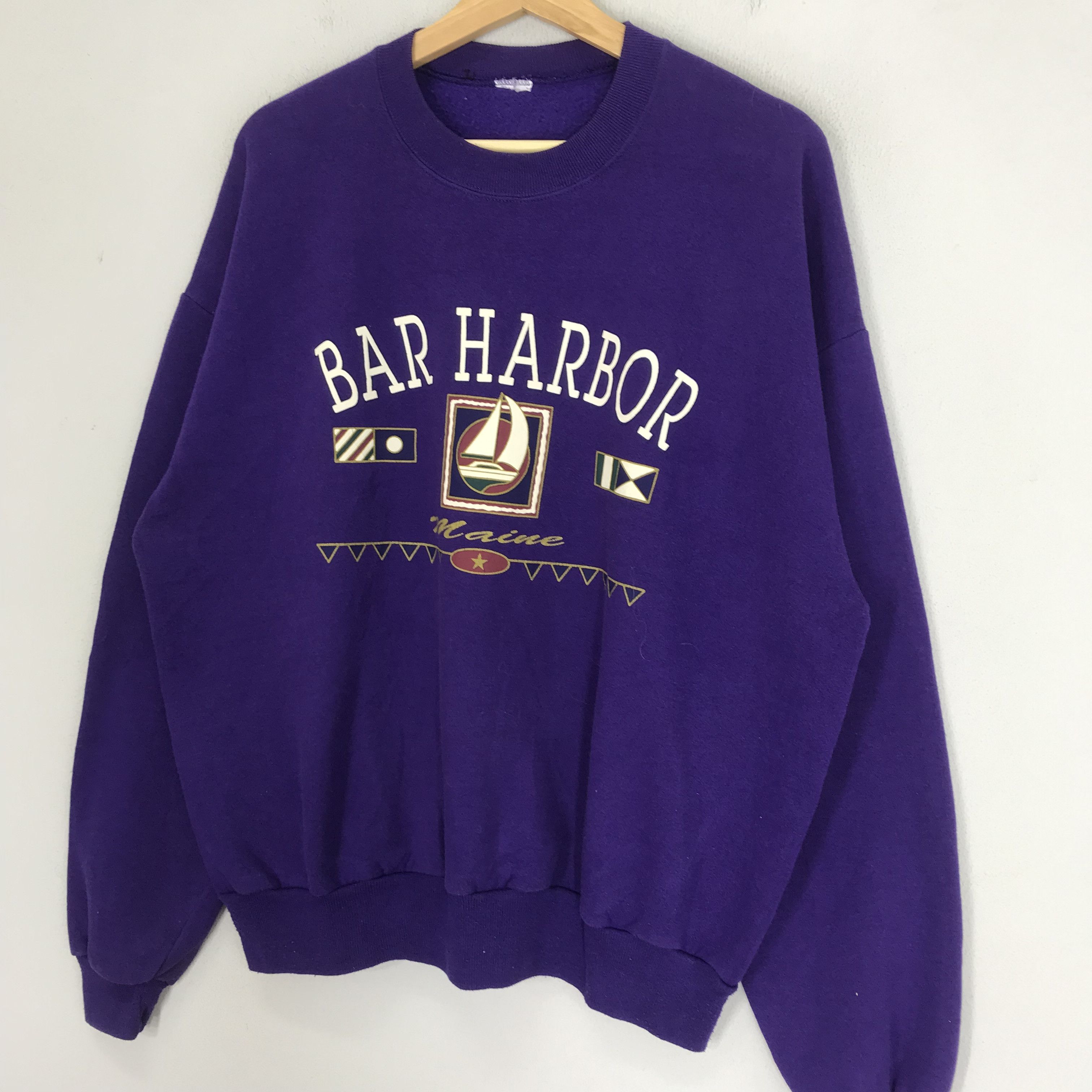 Misty Harbor Vintage 90s Bar Harbor Sweatshirt - 261 Size US XL / EU 56 / 4 - 3 Thumbnail