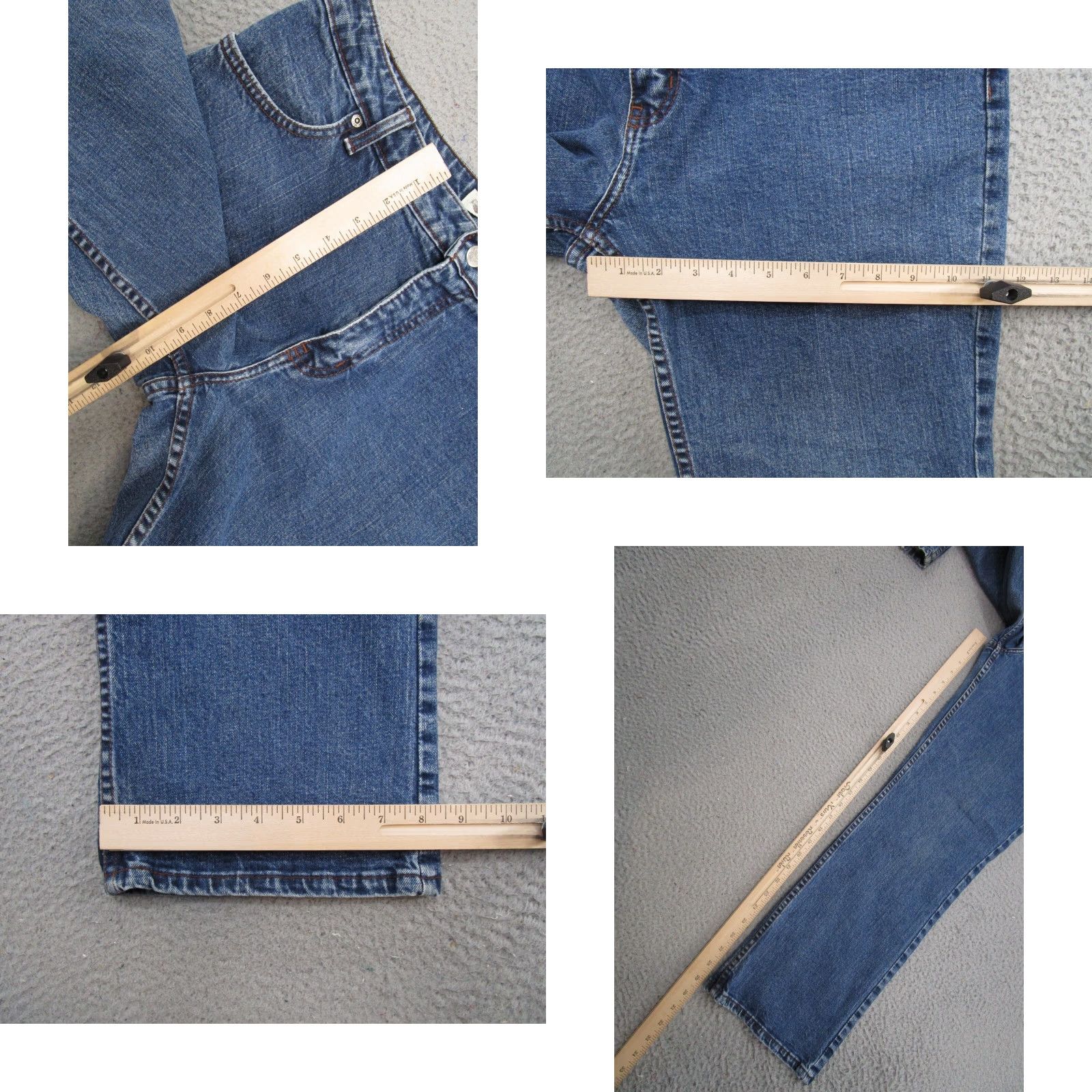Harley Davidson VTG Harley-Davidson Women's Jeans Bootcut Blue Denim Size 34x29 Motorcycle Size 24" / US 00 / IT 34 - 8 Thumbnail