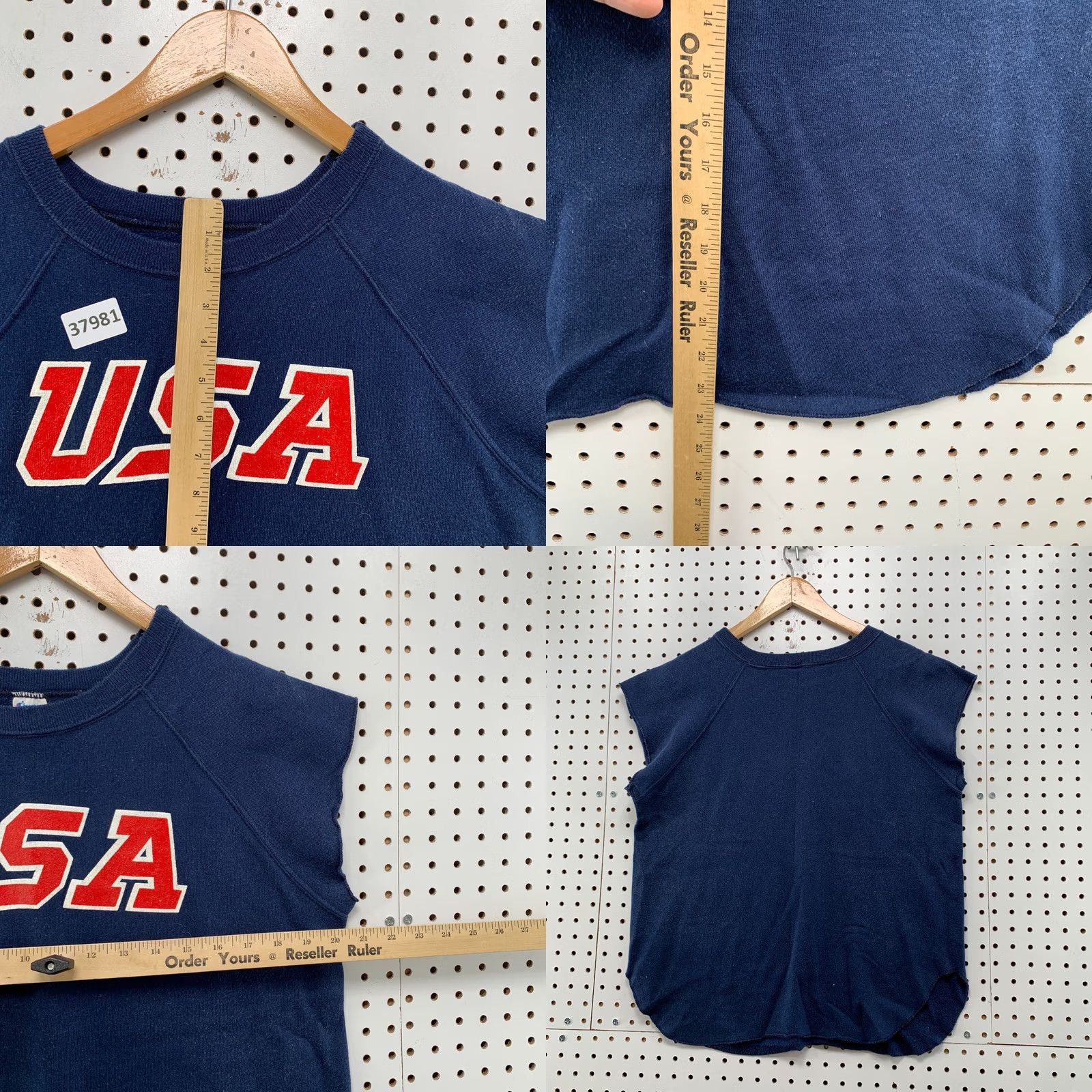 Champion VINTAGE Champion USA Olympics Crewneck Sleeveless Sweatshirt Mens L Blue 80s Size US L / EU 52-54 / 3 - 8 Thumbnail