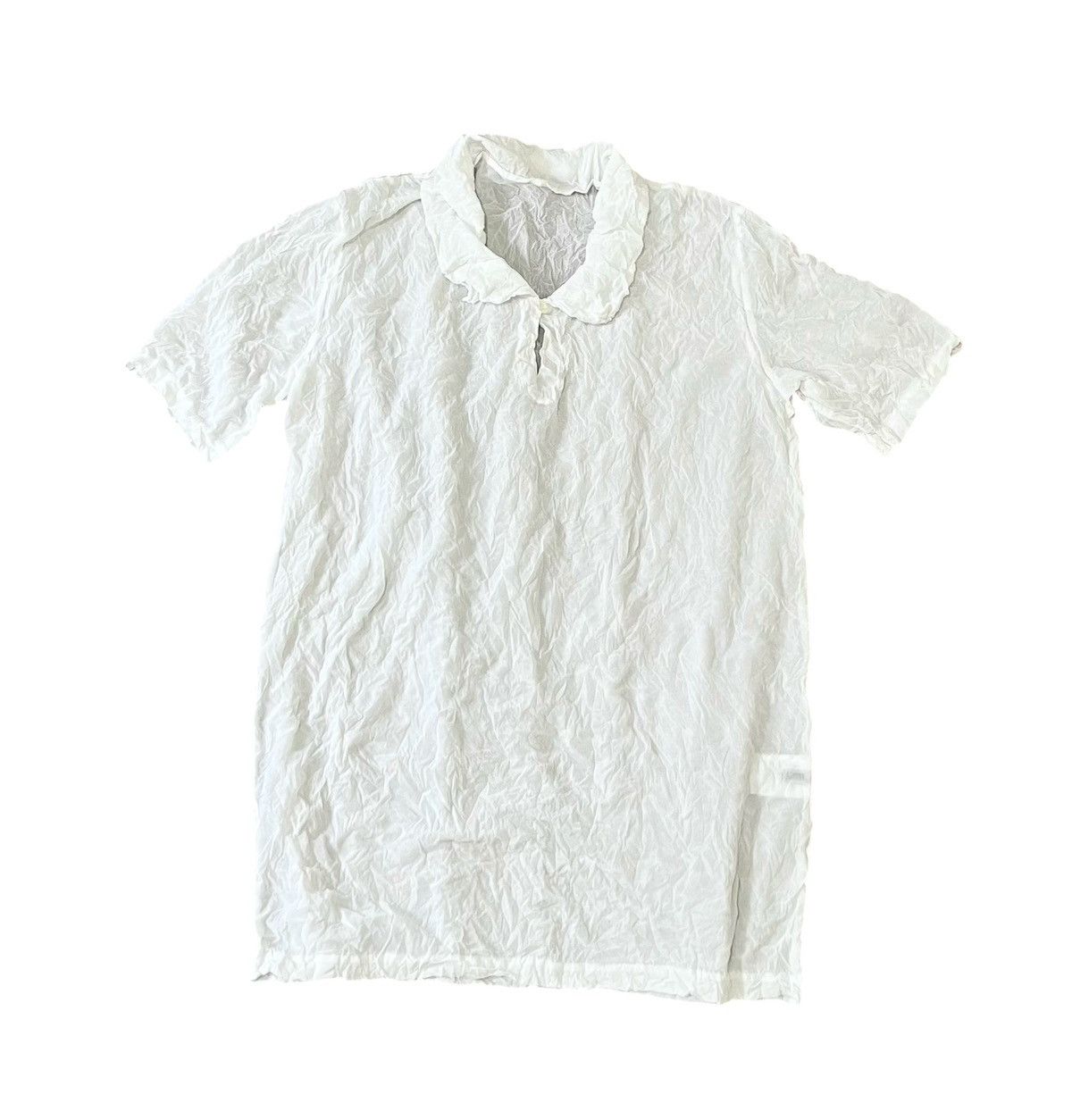 Homme Plisse Issey Miyake TAX FREE 🇺🇸 Vintage Issey miyake crumpled sheer polo Size US S / EU 44-46 / 1 - 1 Thumbnail