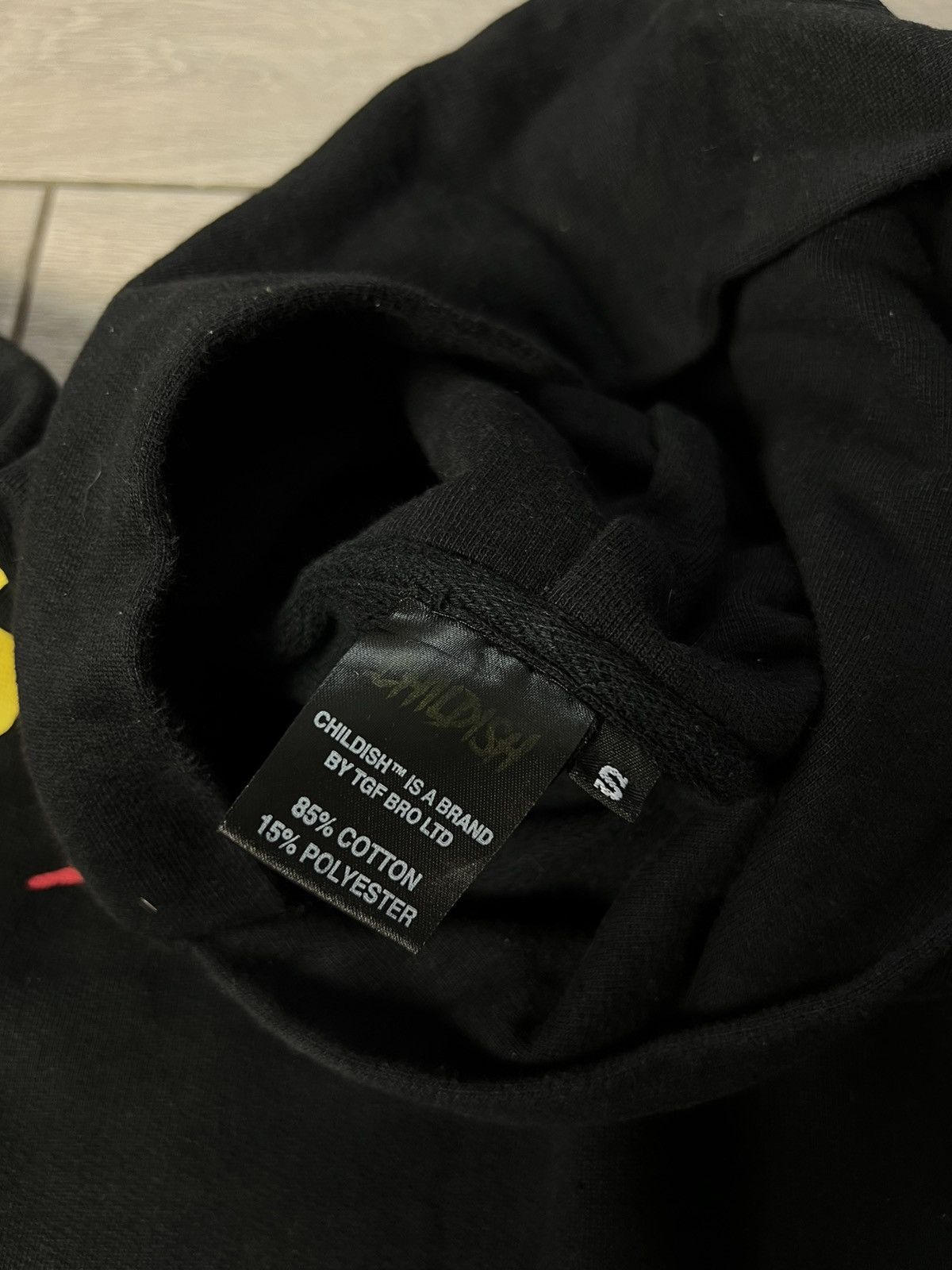 Vintage Childish Vintage Black Overprint Print Hoodie Oversized Size US S / EU 44-46 / 1 - 10 Thumbnail