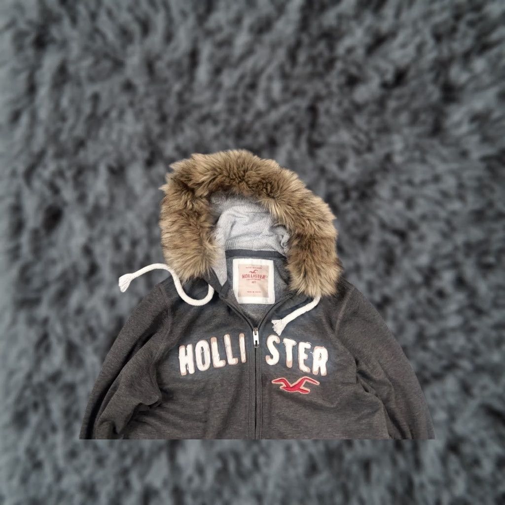 00s y2k fur zip hoodie gimmick lgb 短丈 Streetwear × Vintage Vintage Y2K DC Zip Fur Hoodie LGB Style | Grailed