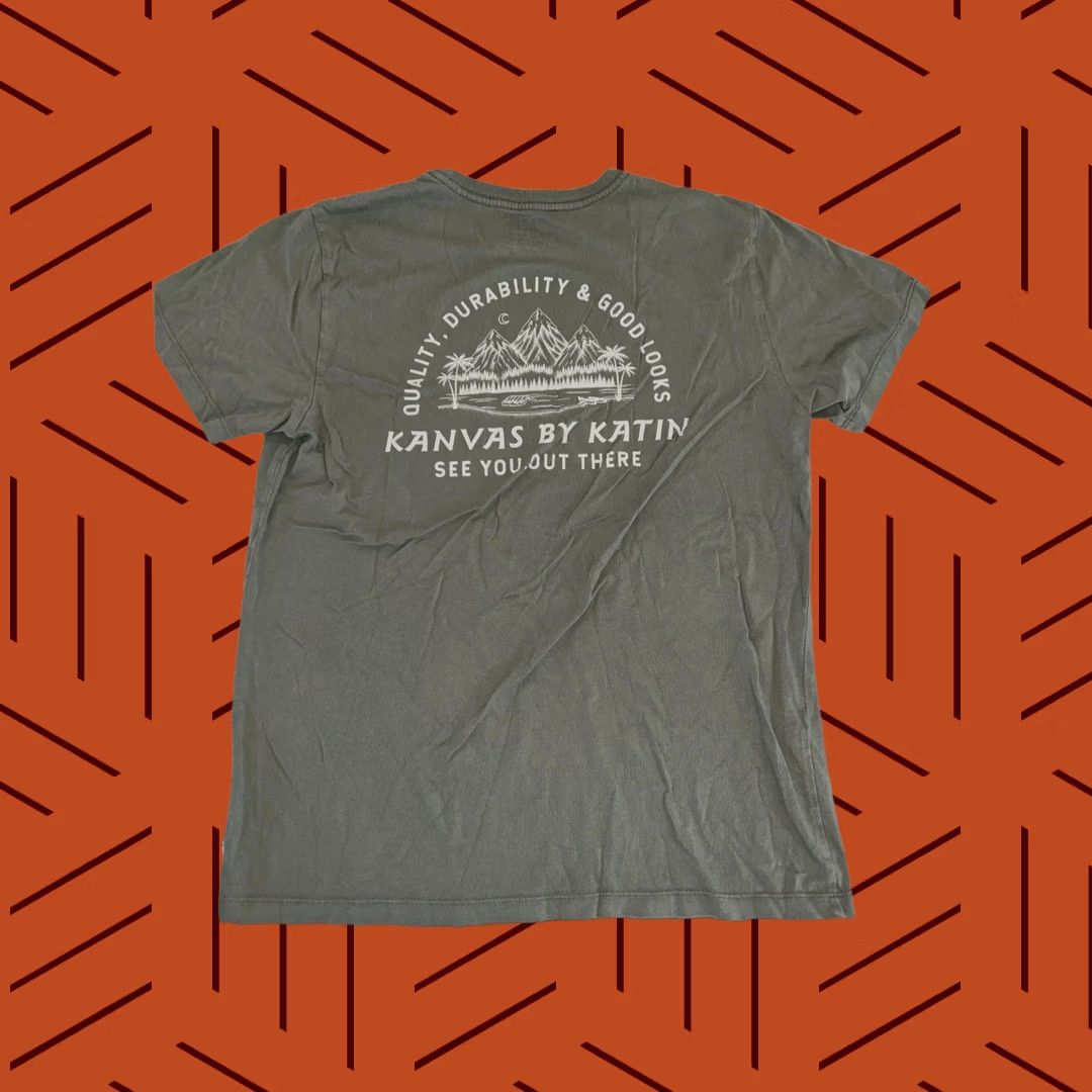 Katin VINTAGE Katin Shirt Surfer M Green Crew Neck Short Sleeve Limited Edition Kanvas See You Out There Surfers Men Size US M / EU 48-50 / 2 - 1 Thumbnail
