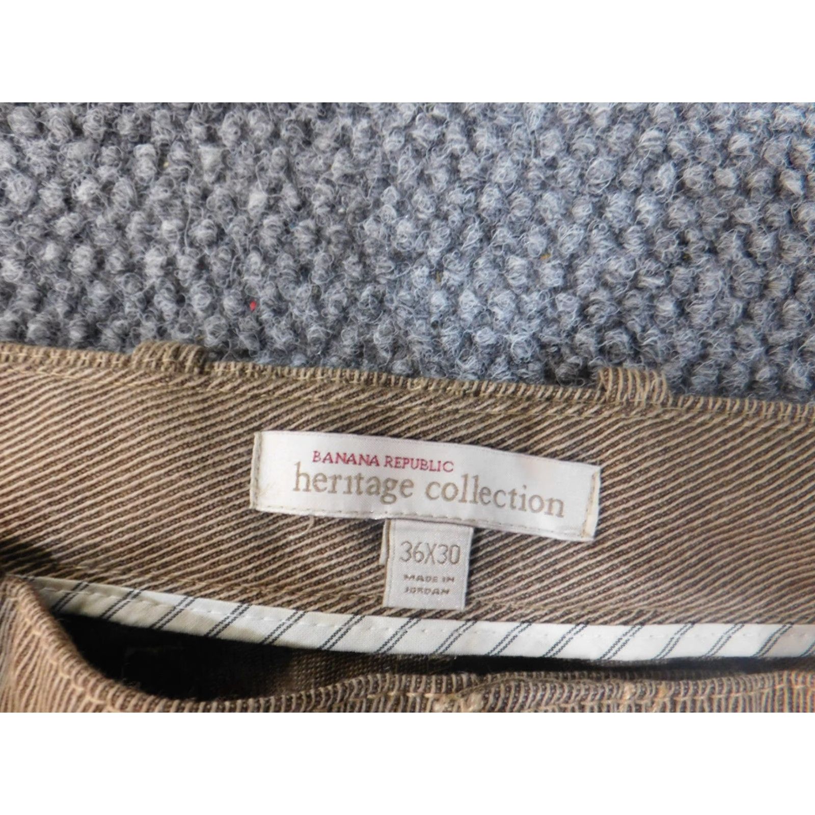 Banana Republic Banana Republic Pants Women 36 Straight Chino Brown Wool Cotton 30 Inseam Regular Rise Mid 8.5-10.5 Zipper Stretch American Vintage: No Size 25" / US 0 / IT 36 - 3 Thumbnail