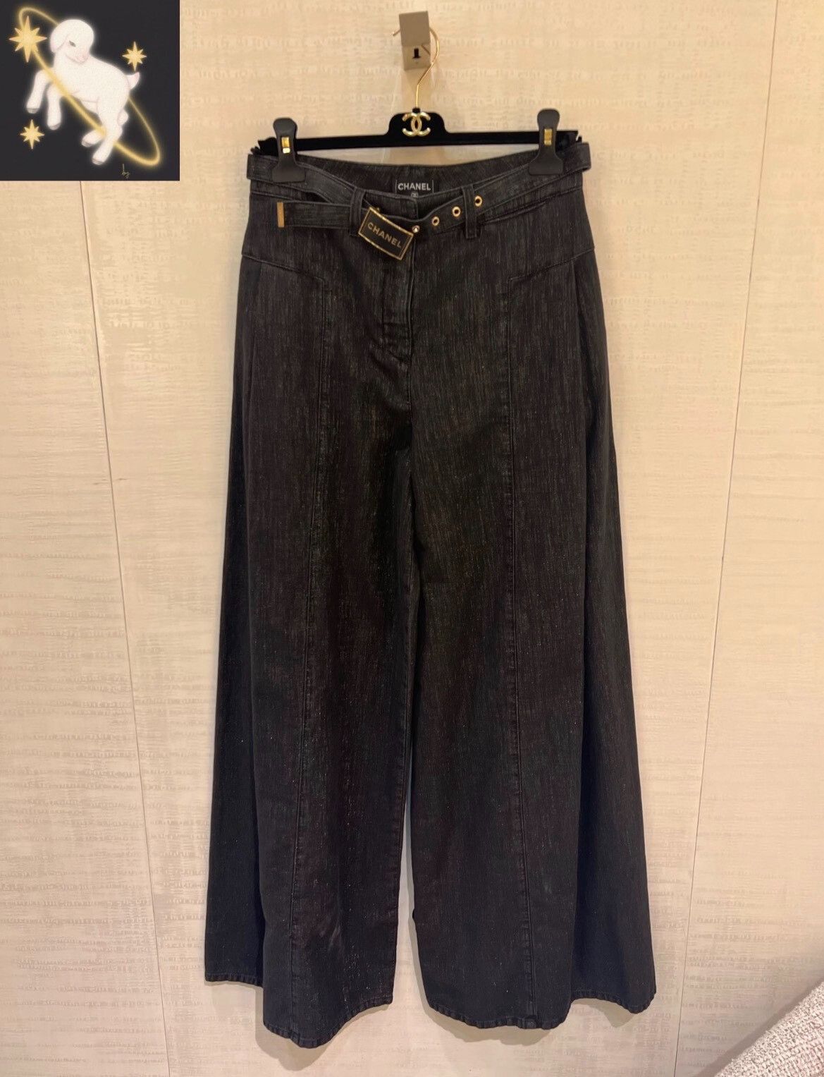 Chanel Chanel Black Jeans S Women Size 26" / US 2 / IT 38 - 1 Thumbnail