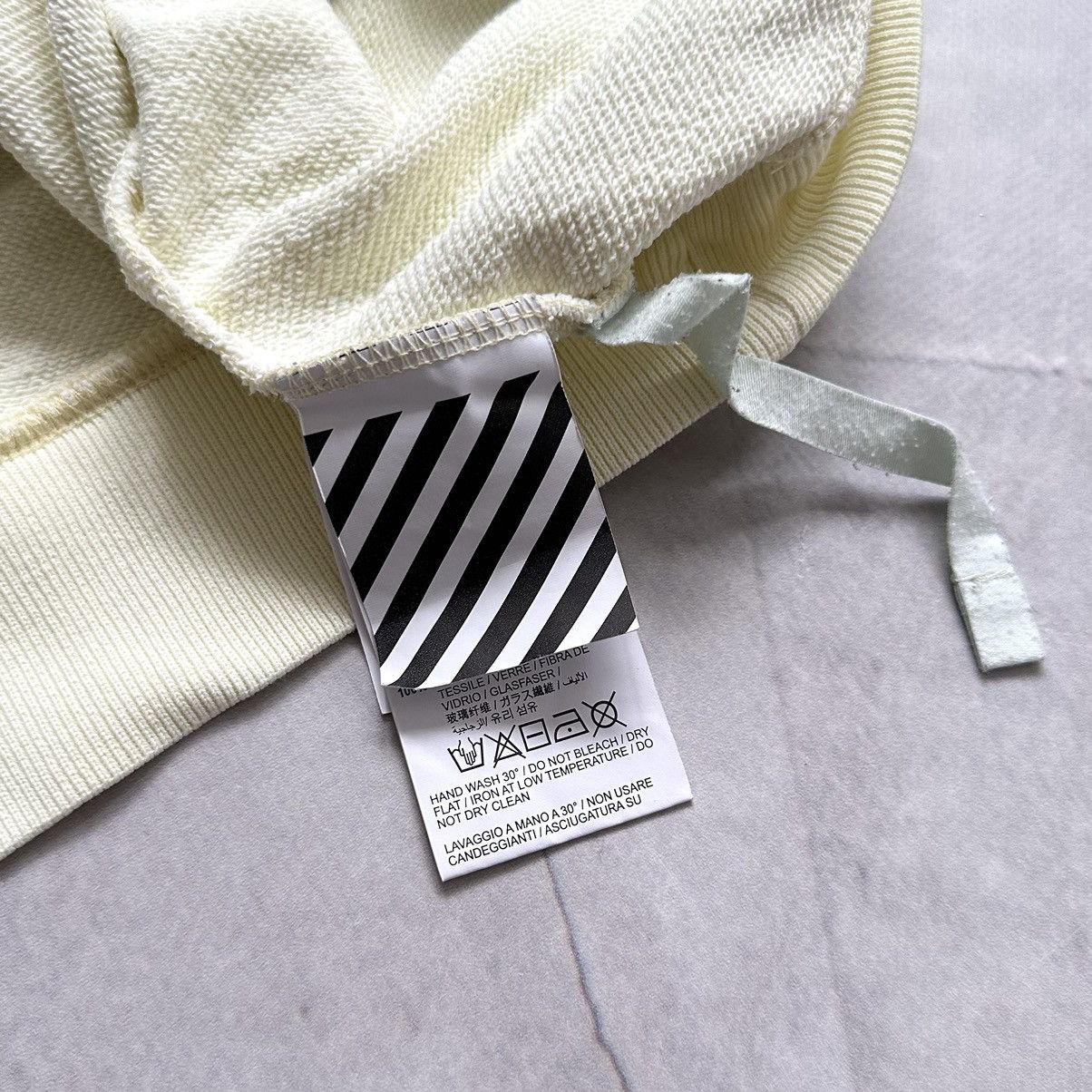 Off-White FW19 Off White Diagonal Arrow Rhinestones Logo Sweatshirt Size M / US 6-8 / IT 42-44 - 11 Thumbnail