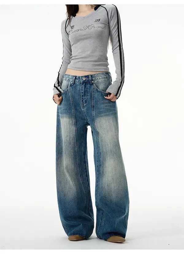 Japanese Brand Hayase x Arai Men's American retro washed scimitar jeans Size US 32 / EU 48 - 1 Thumbnail