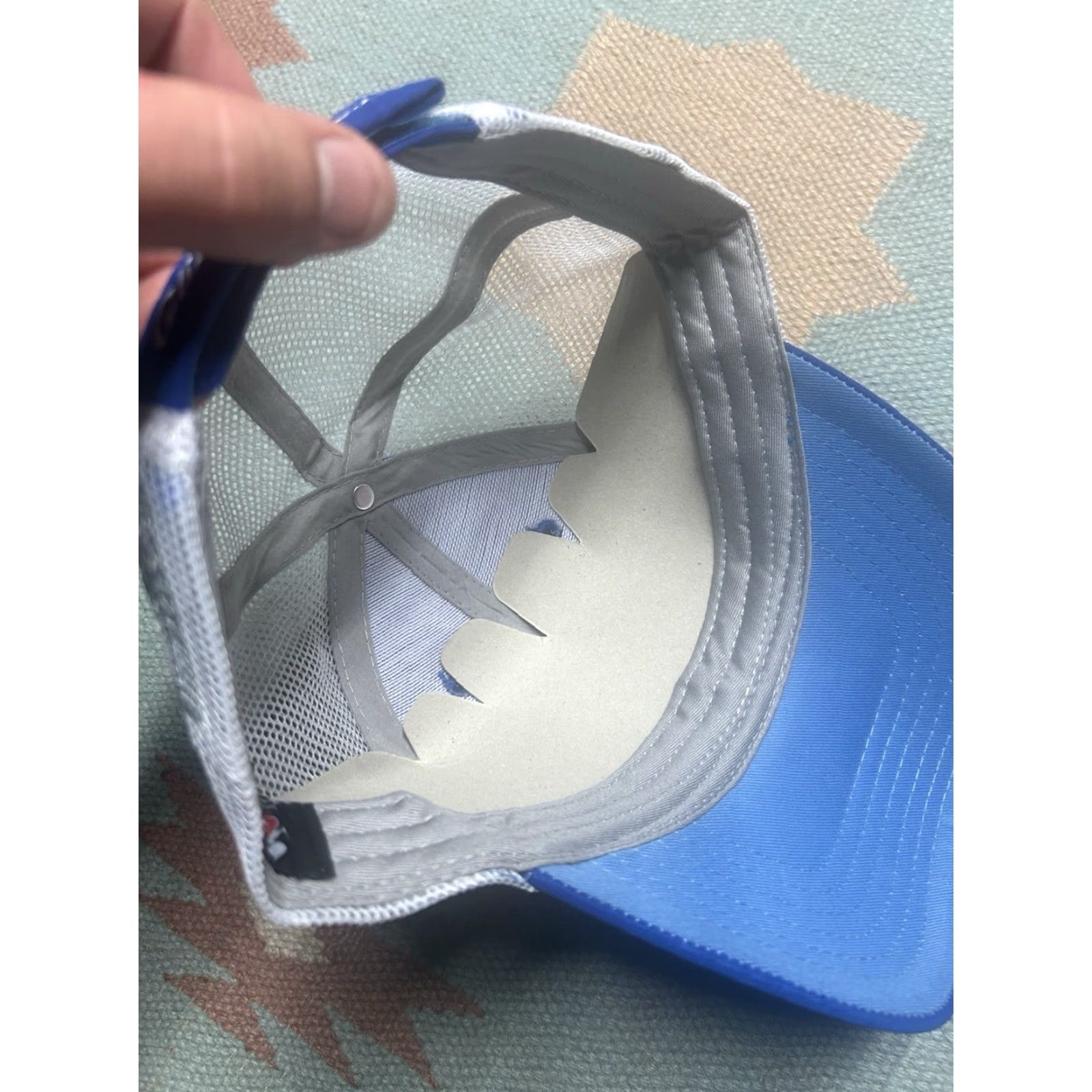 NASCAR VINTAGE Clint Bowyer Strapback hat cap nascar racing peak oil patch blue white Mens Adjustable Blue Nascar 90s Event Size ONE SIZE - 7 Thumbnail