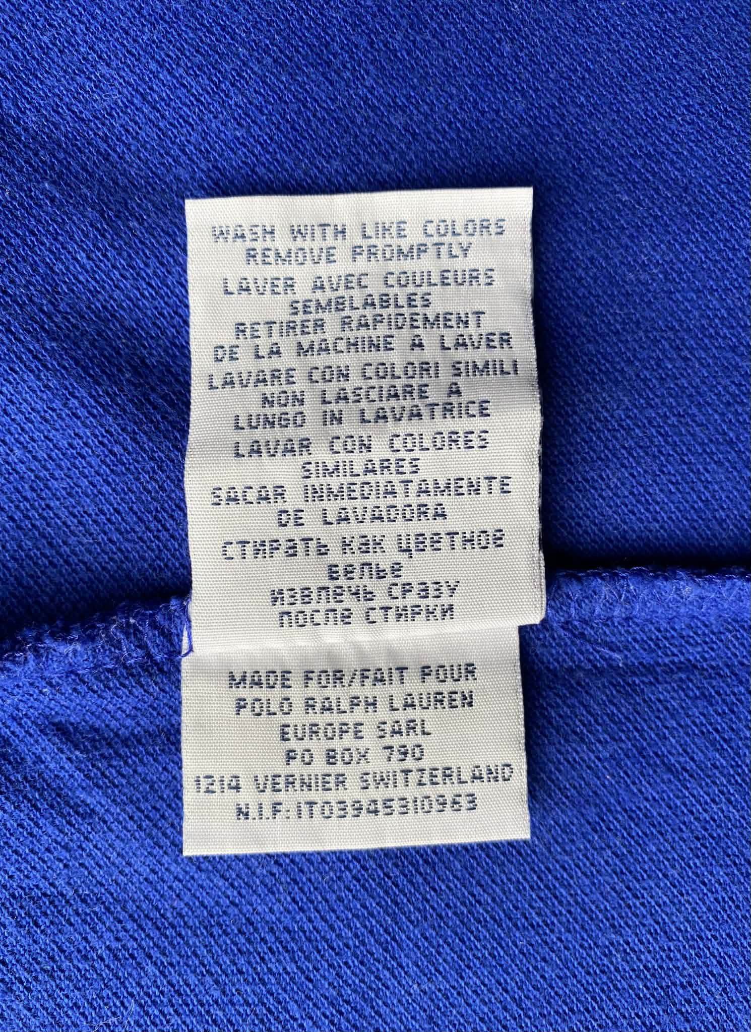 Polo Ralph Lauren Vintage Polo Ralph Lauren Blue Rugby Shirt Number 3 Size US XL / EU 56 / 4 - 9 Thumbnail
