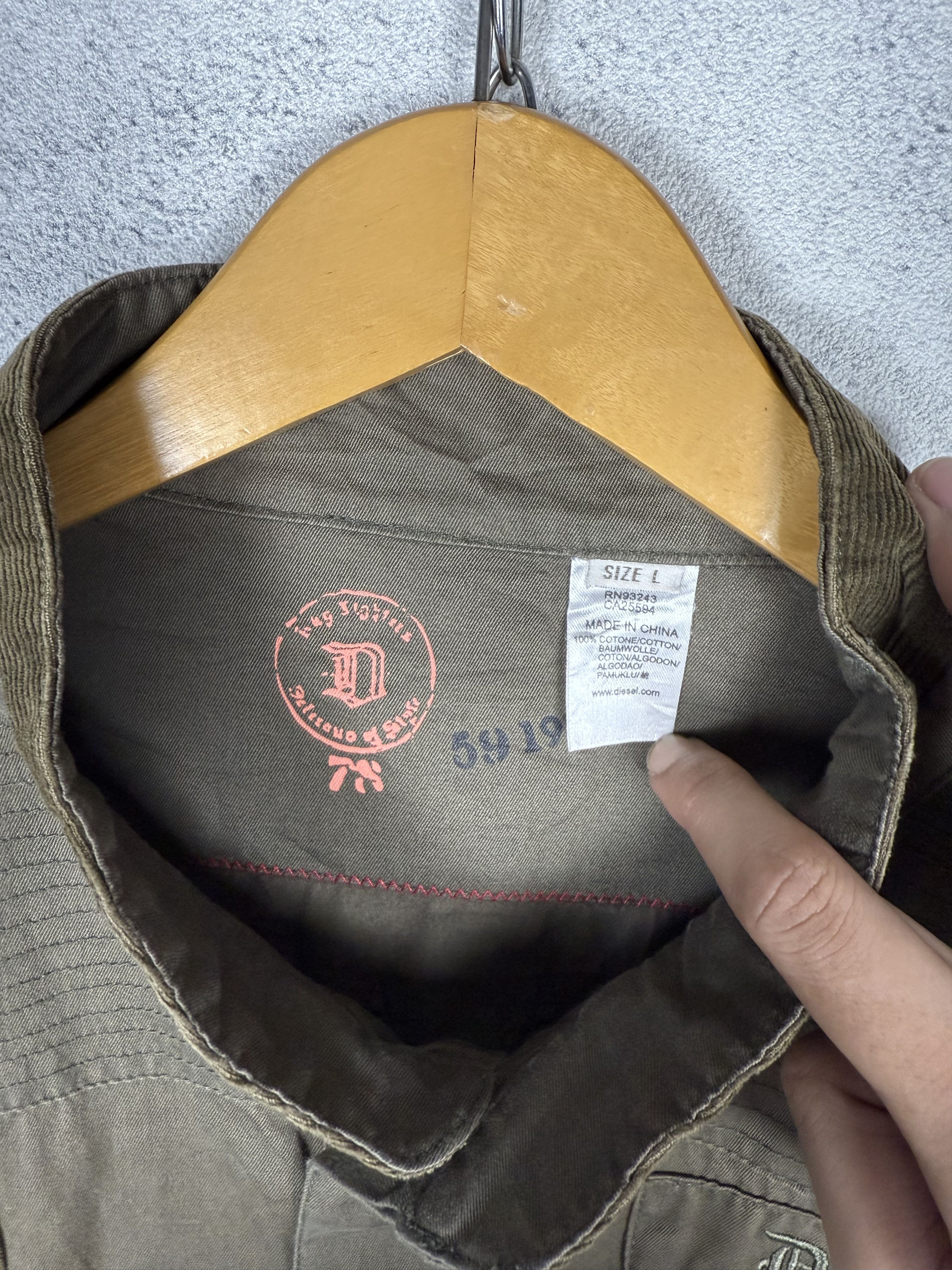 Diesel Y2K Diesel Army Military Shirt Size US L / EU 52-54 / 3 - 7 Thumbnail